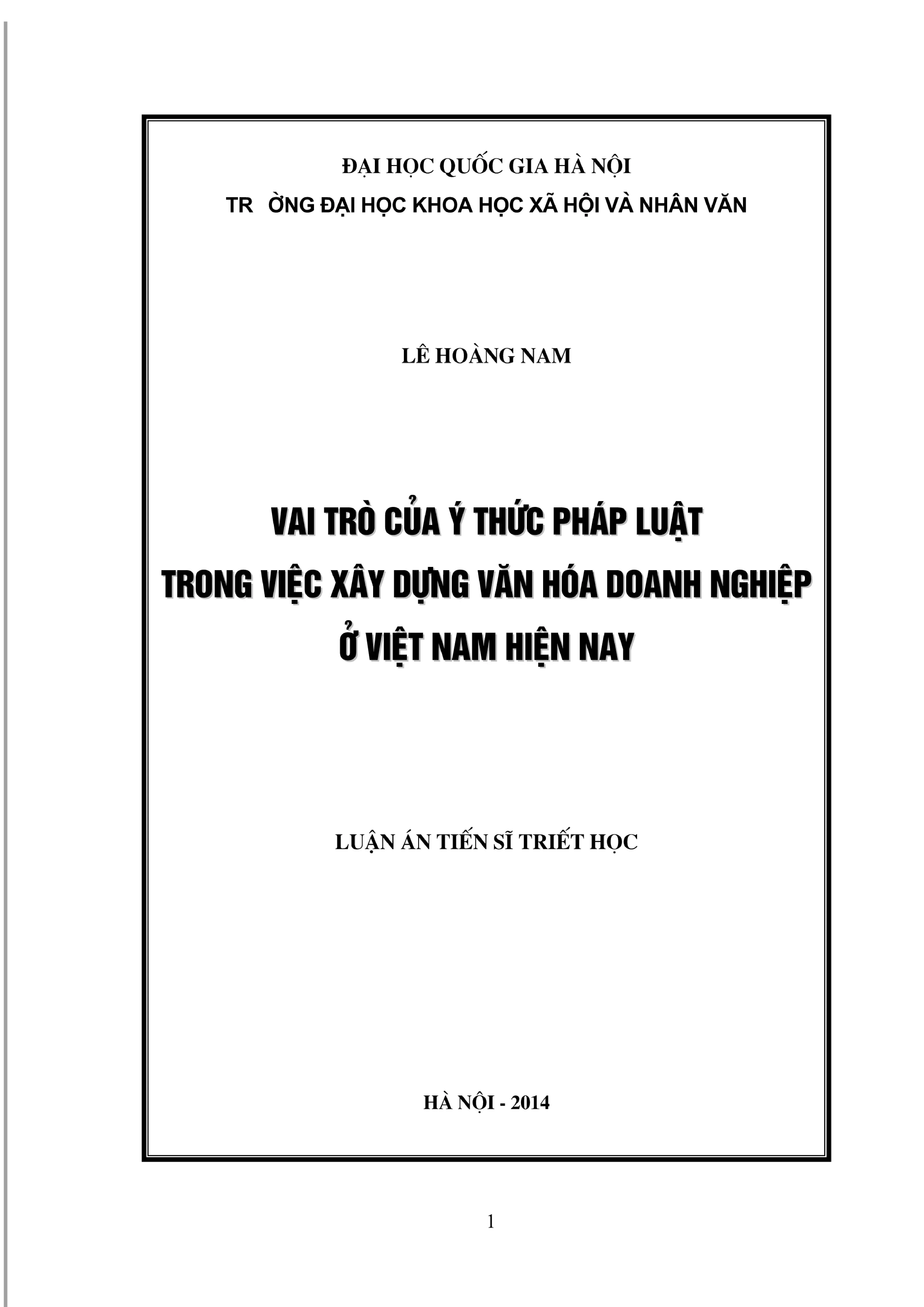 Vai trò ý thức pháp luật trong văn hóa doanh nghiệp Việt Nam