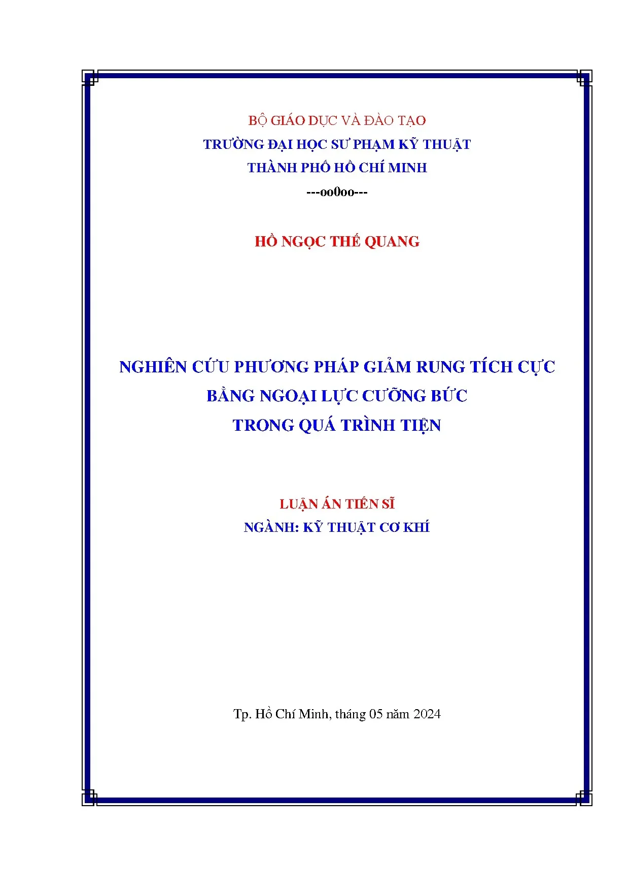 Nghiên cứu giảm rung tích cực bằng ngoại lực cưỡng bức khi tiện