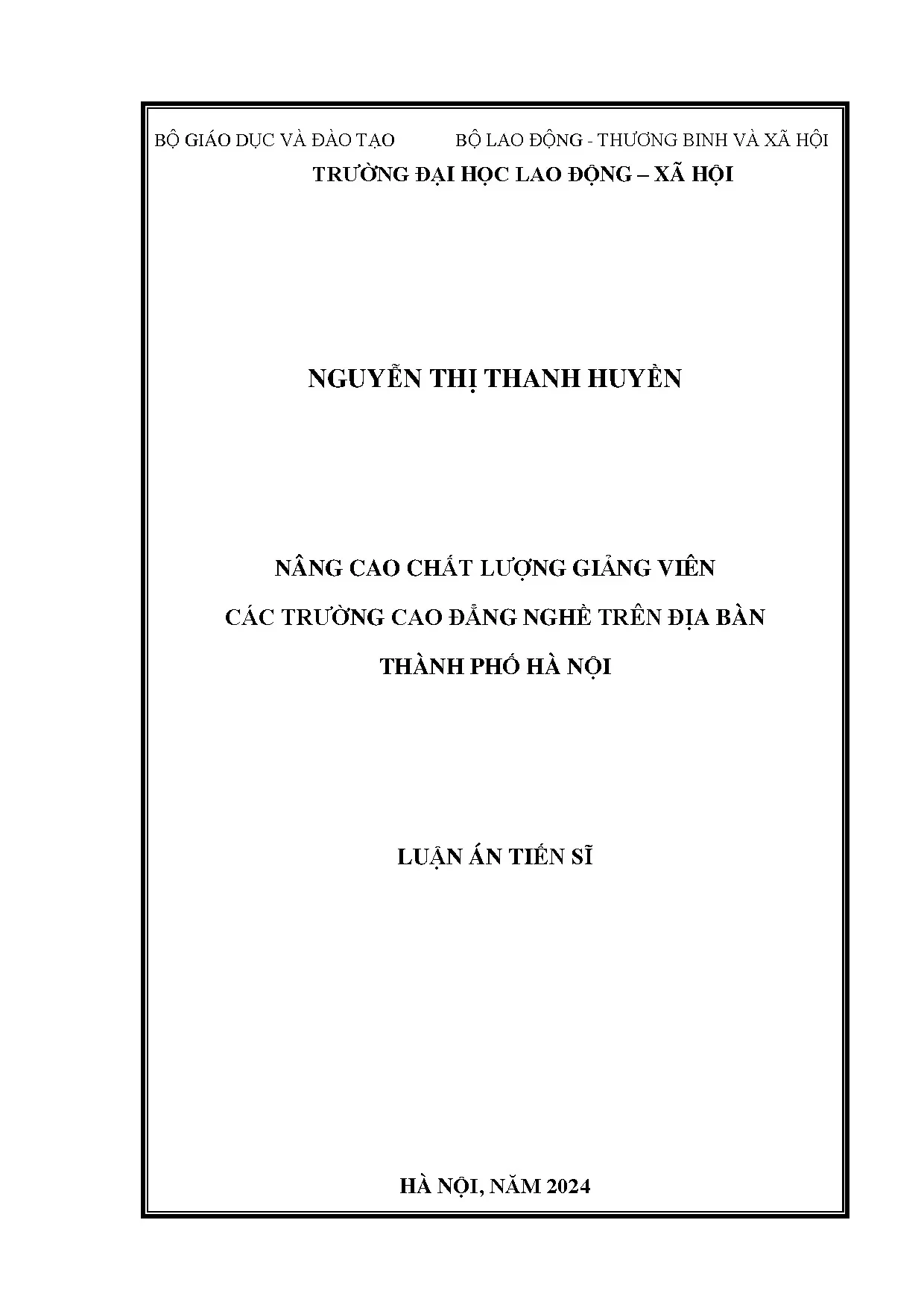 Nâng cao chất lượng giảng viên các trường cao đẳng nghề trên