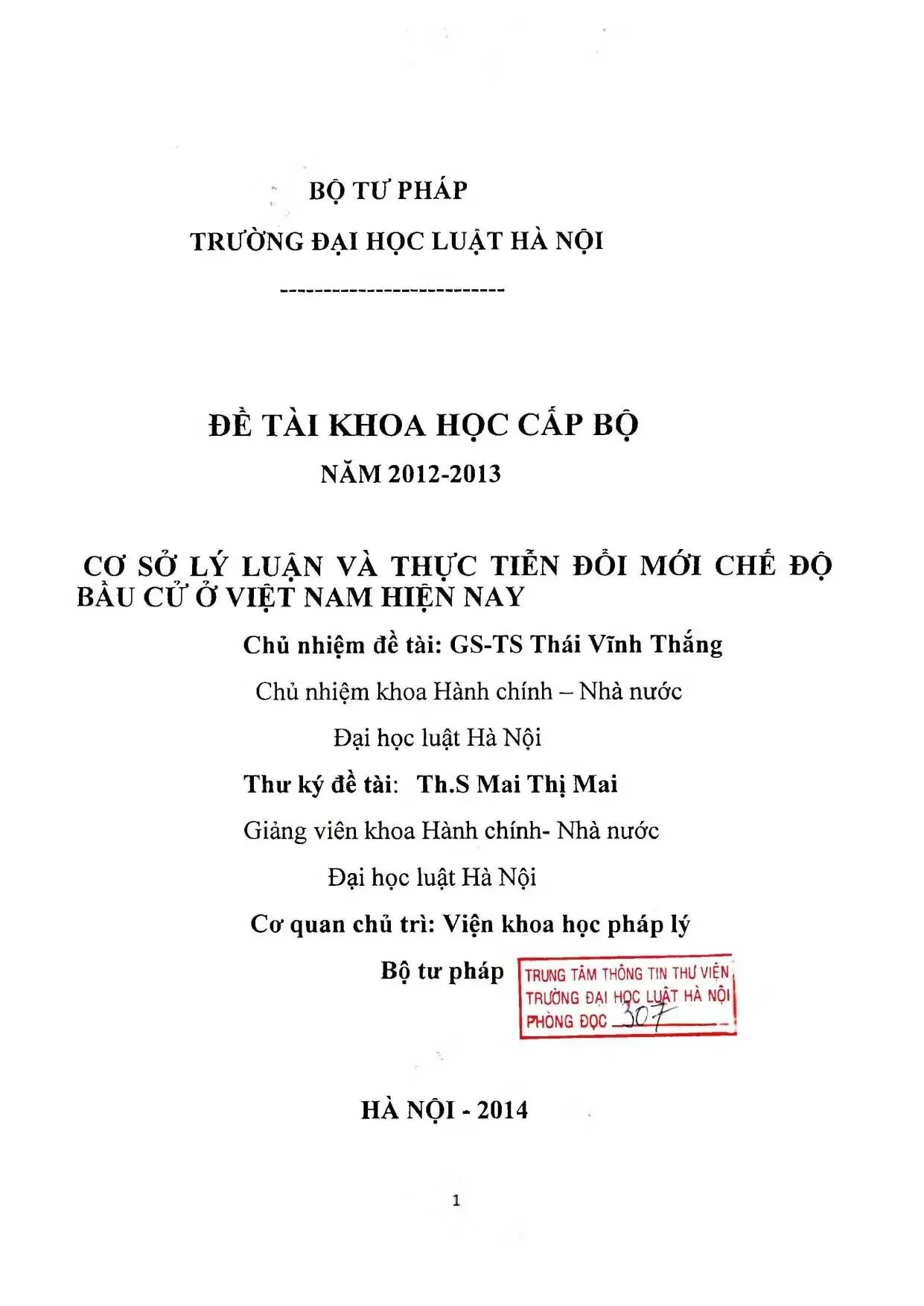 Đổi mới chế độ bầu cử Việt Nam hiện nay