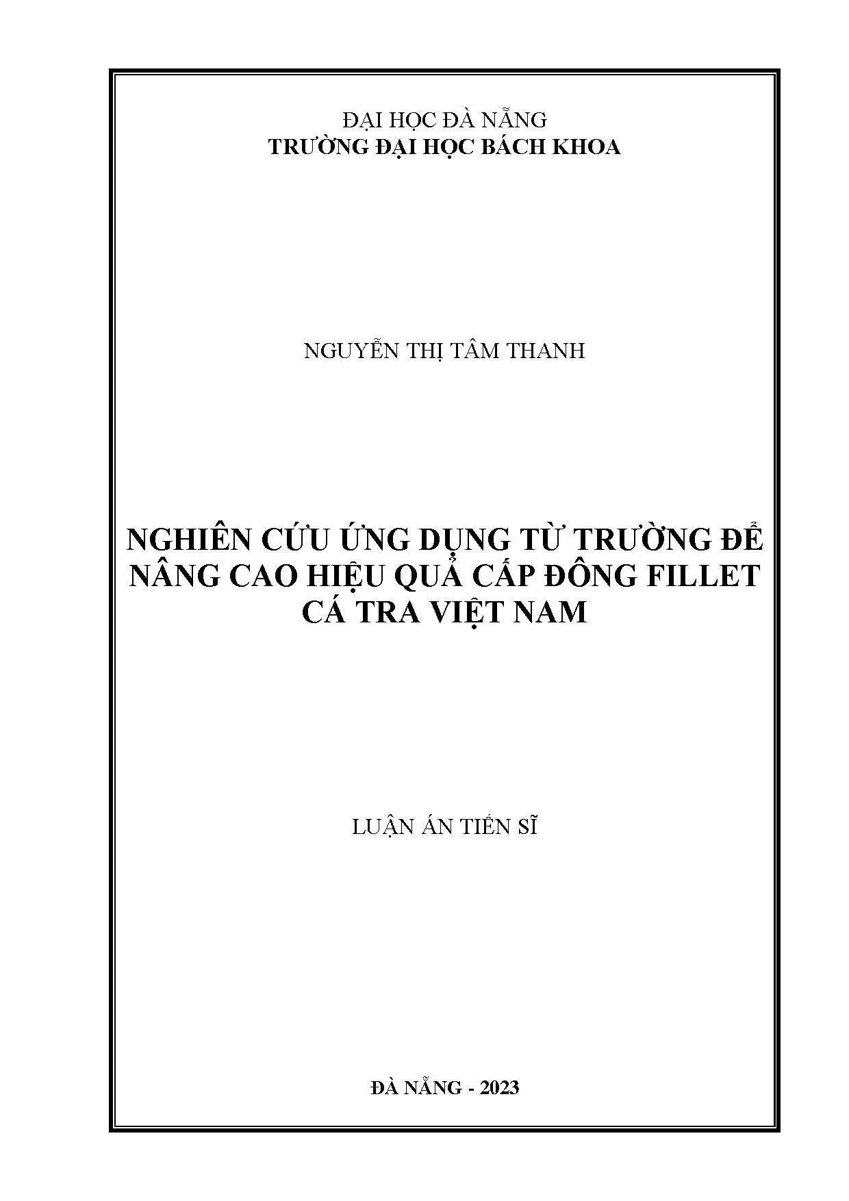 Ứng dụng từ trường để nâng cao hiệu quả cấp đông cá tra