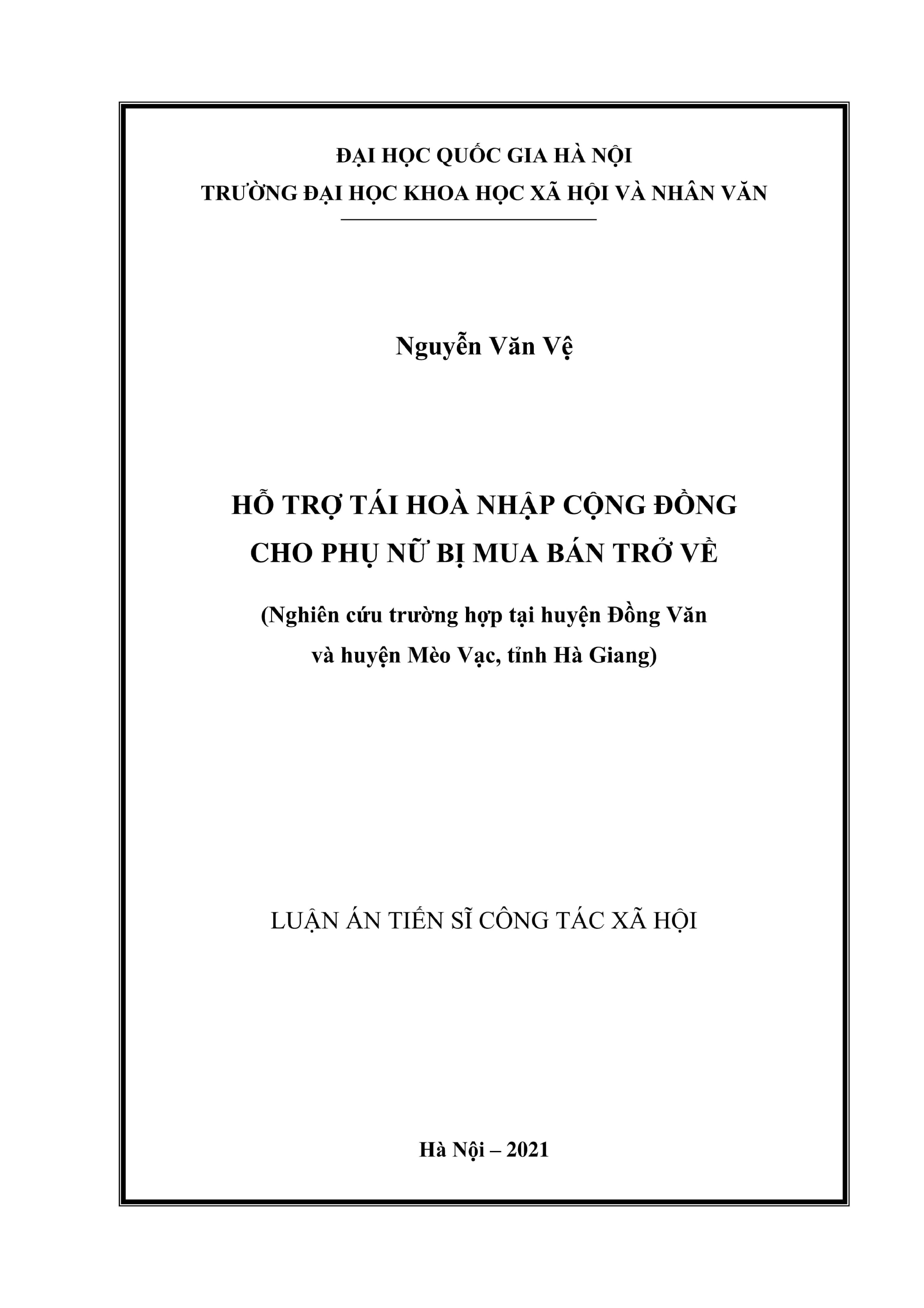 Hỗ trợ tái hòa nhập cho phụ nữ bị mua bán
