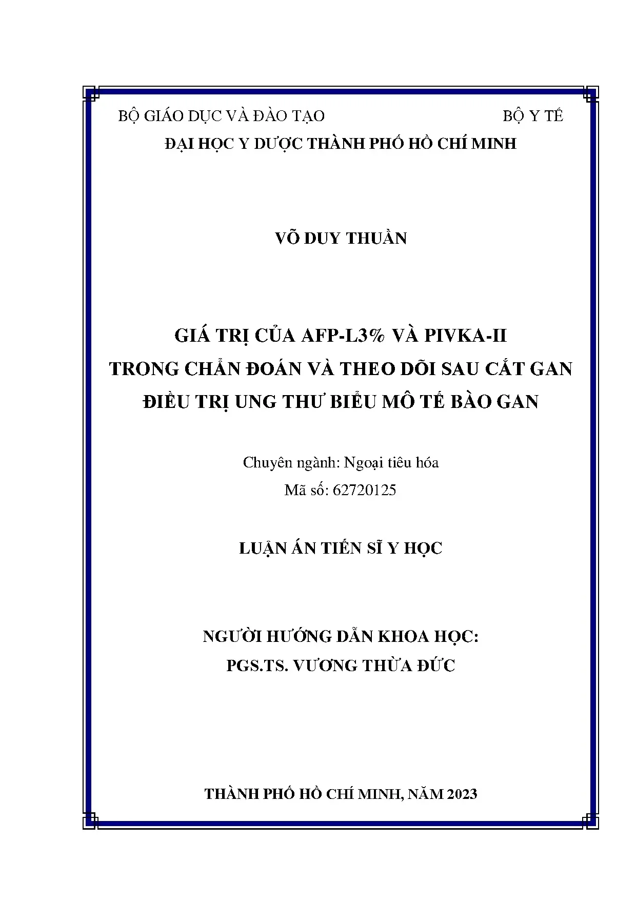 Giá trị AFP-L3% và PIVKA-II trong chẩn đoán gan