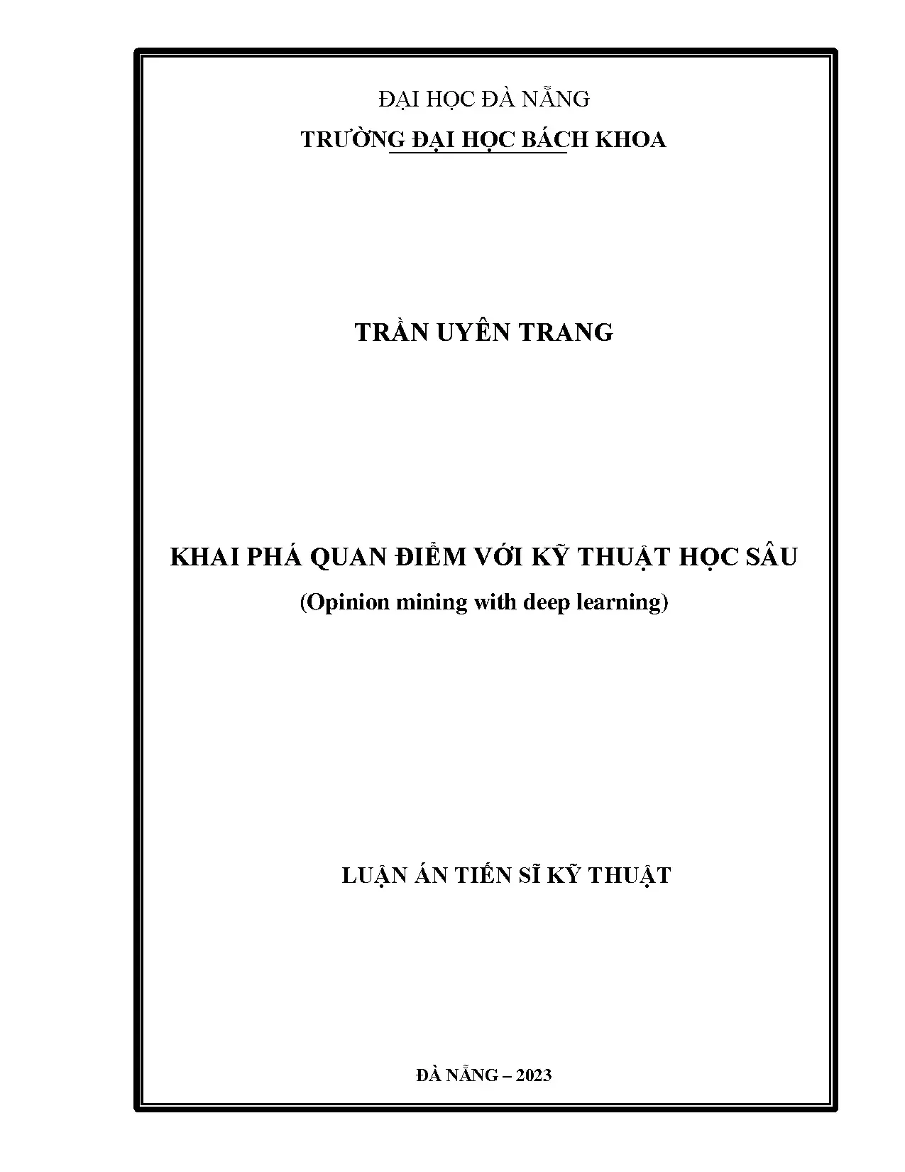 Khai phá quan điểm với kỹ thuật học sâu