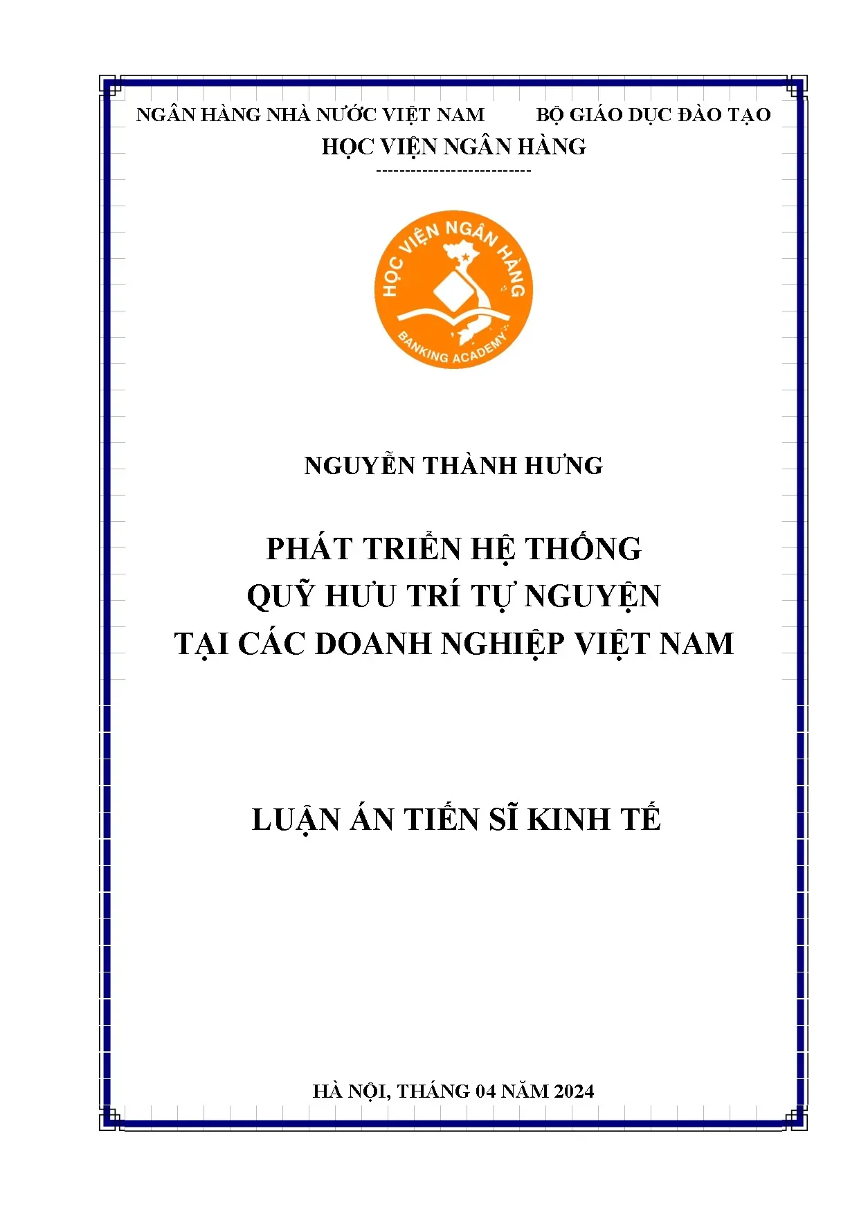 Phát triển quỹ hưu trí tự nguyện tại doanh nghiệp