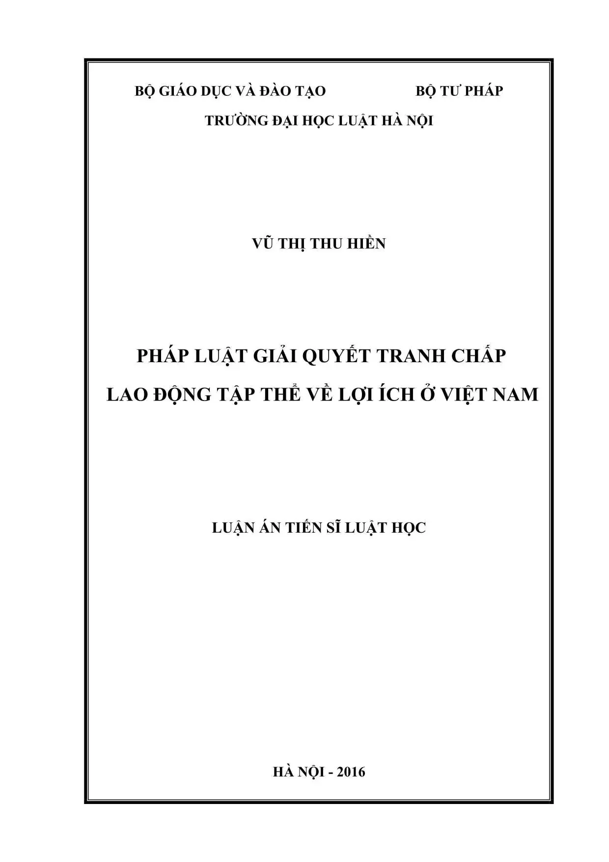 Pháp luật giải quyết tranh chấp lao động tập thể