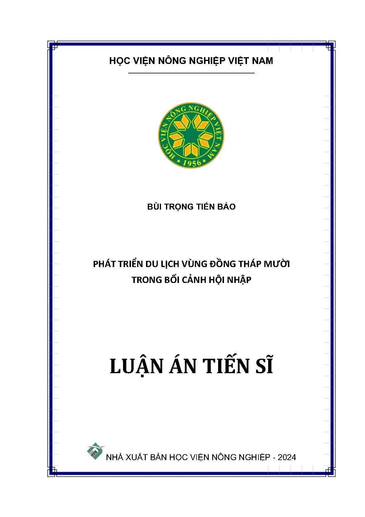 Phát triển du lịch vùng Đồng Tháp Mười trong bối cảnh hội nhập