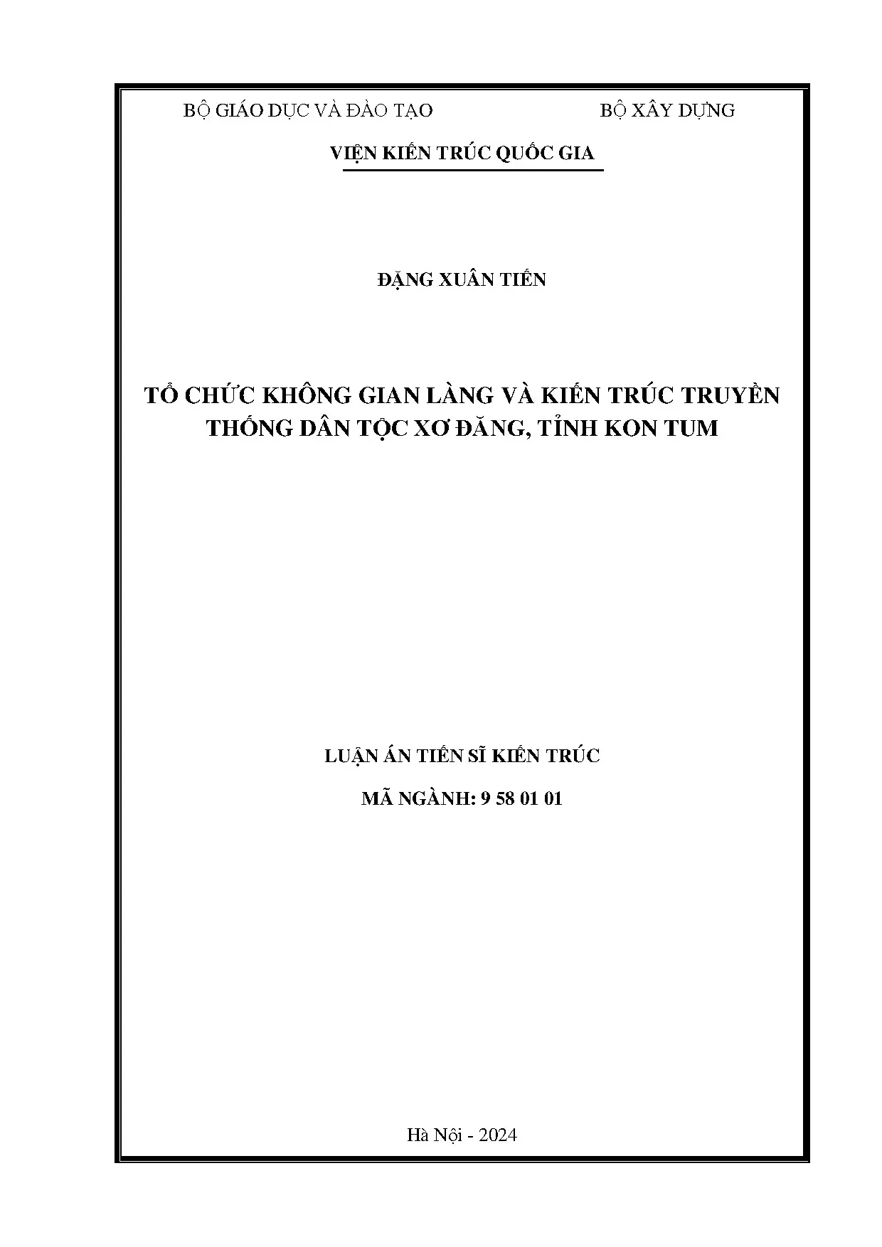 Kiến trúc truyền thống dân tộc Xơ Đăng