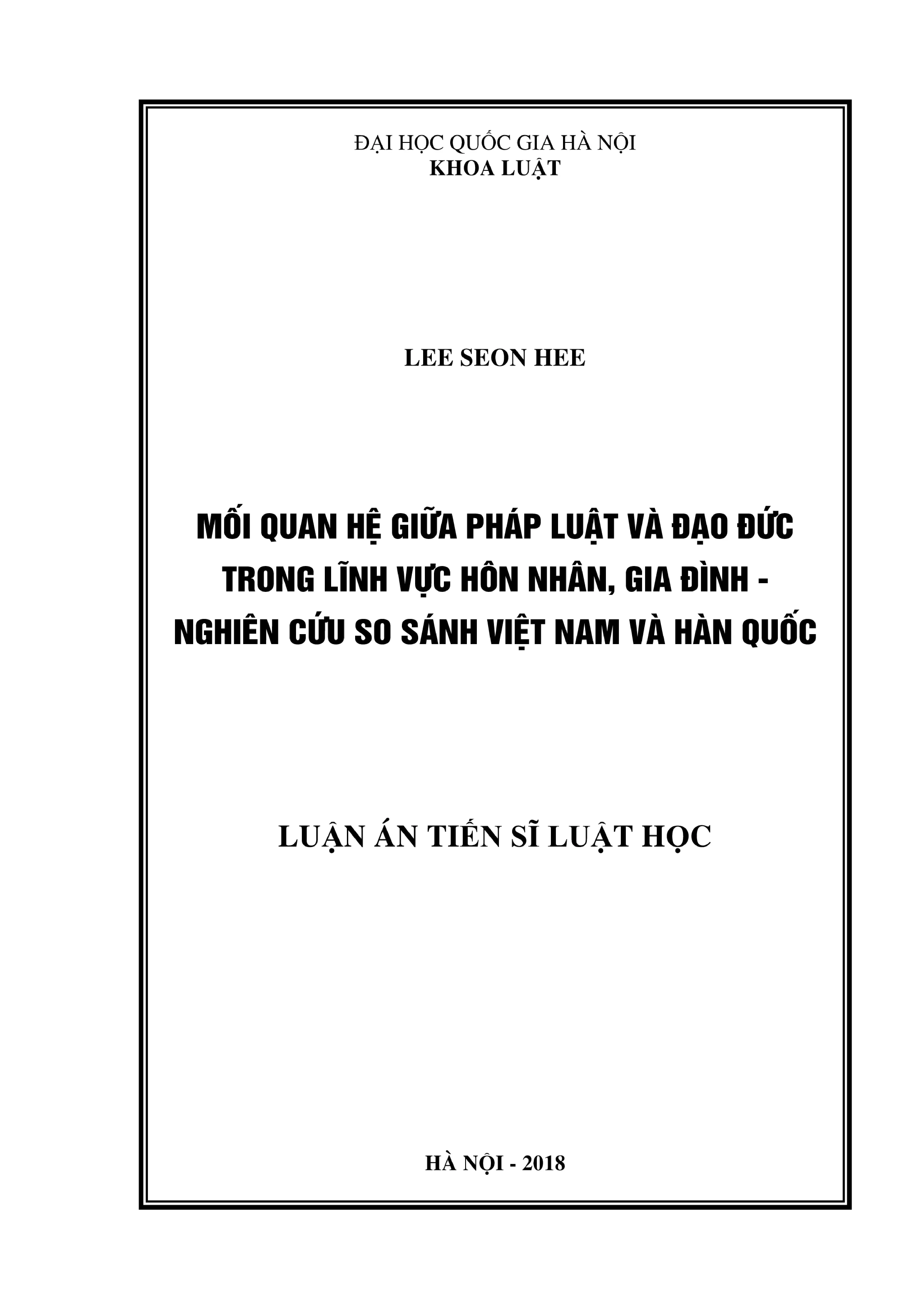 Pháp luật và đạo đức trong hôn nhân gia đình