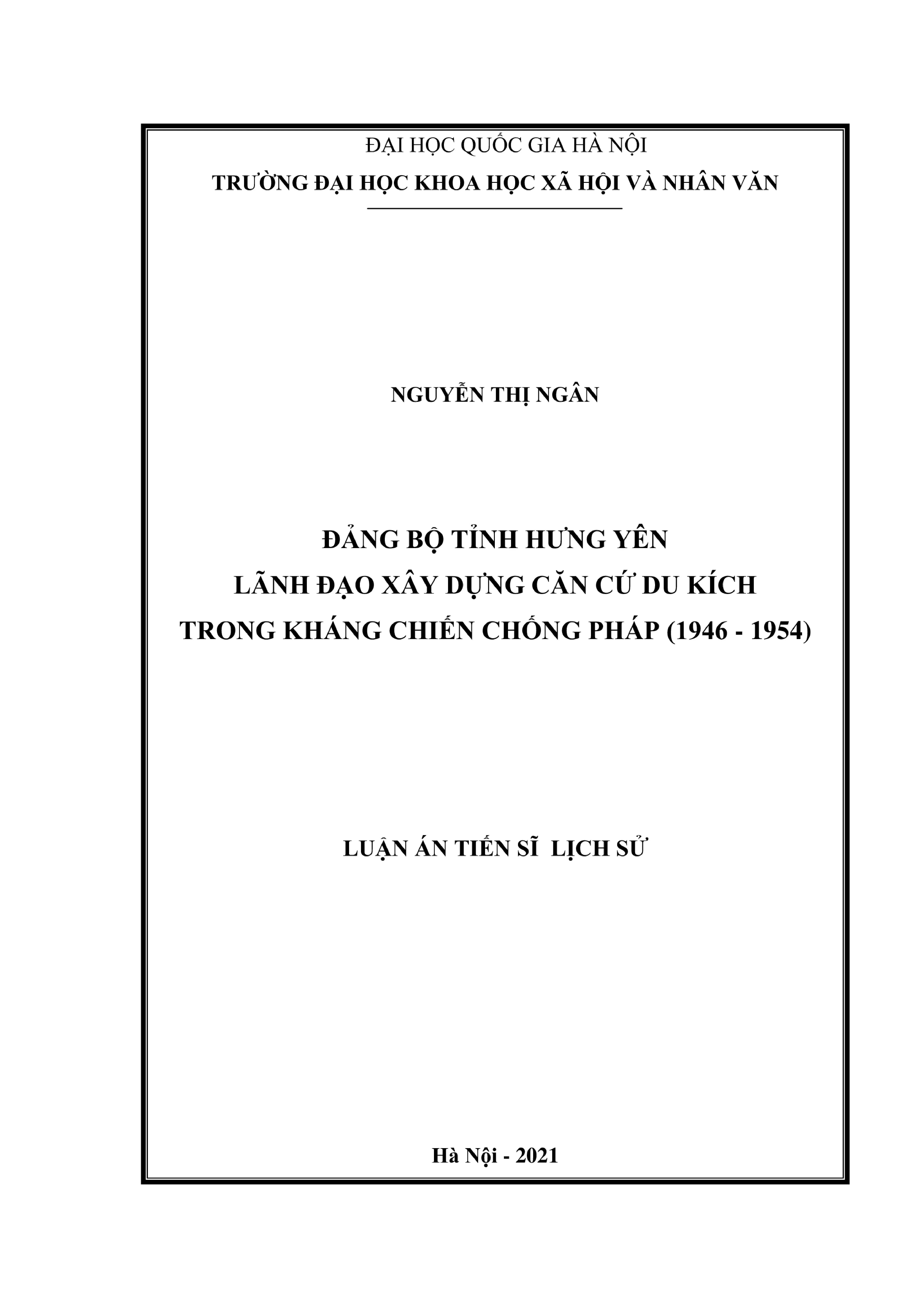 Đảng bộ Hưng Yên lãnh đạo xây căn cứ du kích chống Pháp (1946-1954)