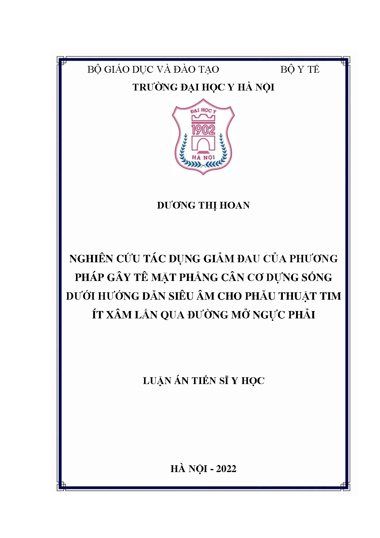 Phương pháp gây tê mặt phẳng cân cơ dưới hướng dẫn siêu âm