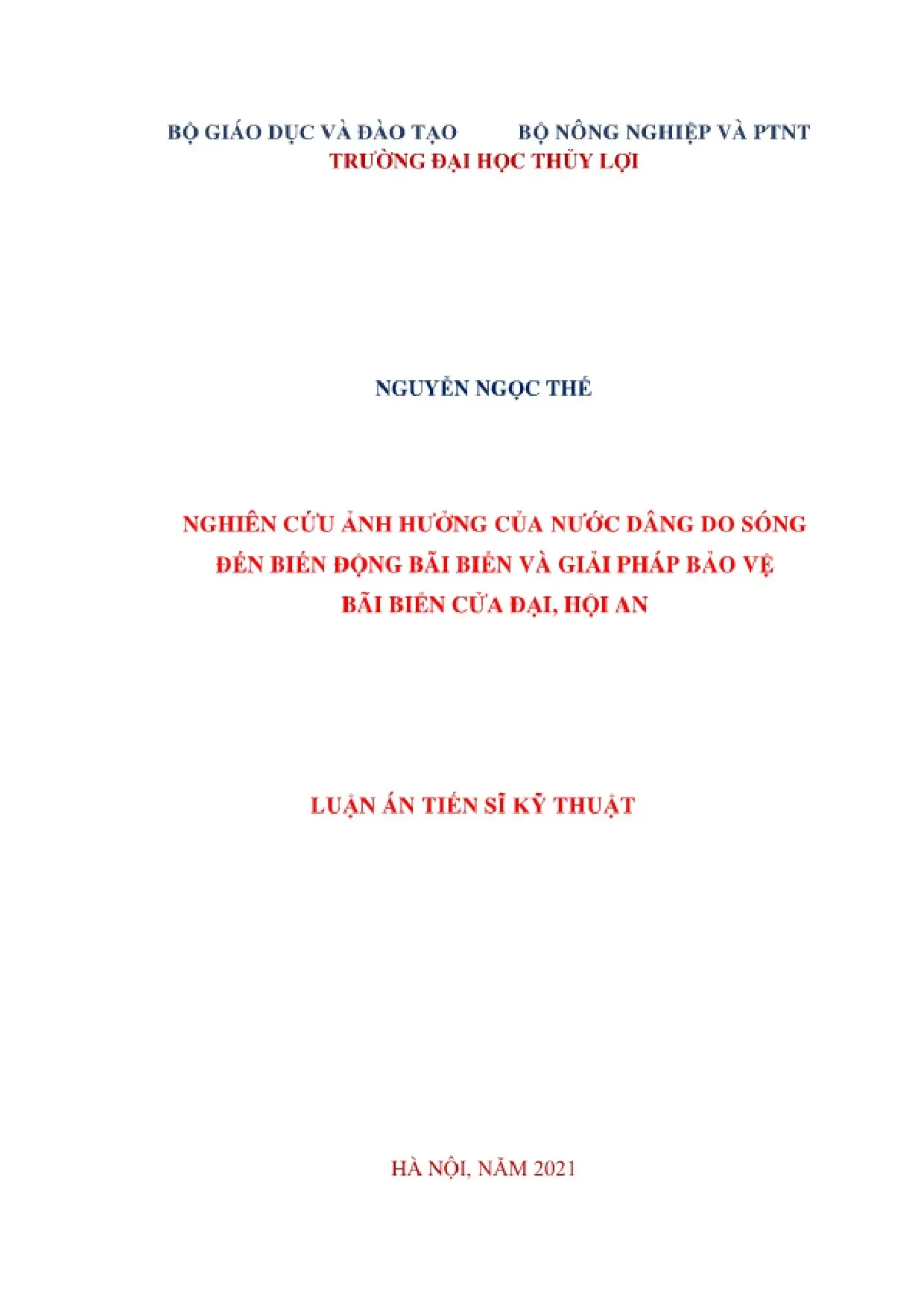 Ảnh hưởng nước dâng sóng bãi biển Đại Hội An