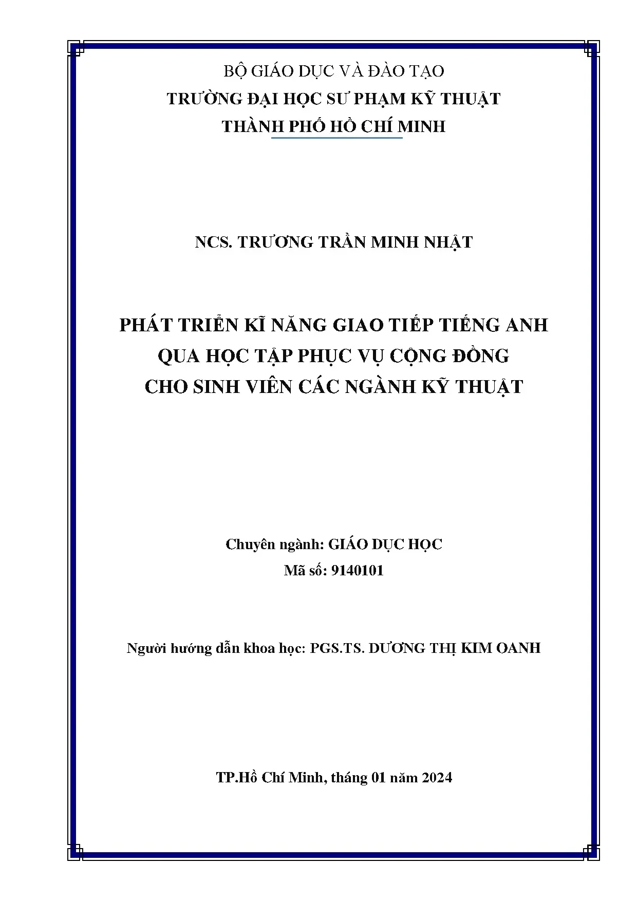 Phát triển KN giao tiếp TA qua học tập phục vụ cộng đồng SV Kỹ thuật