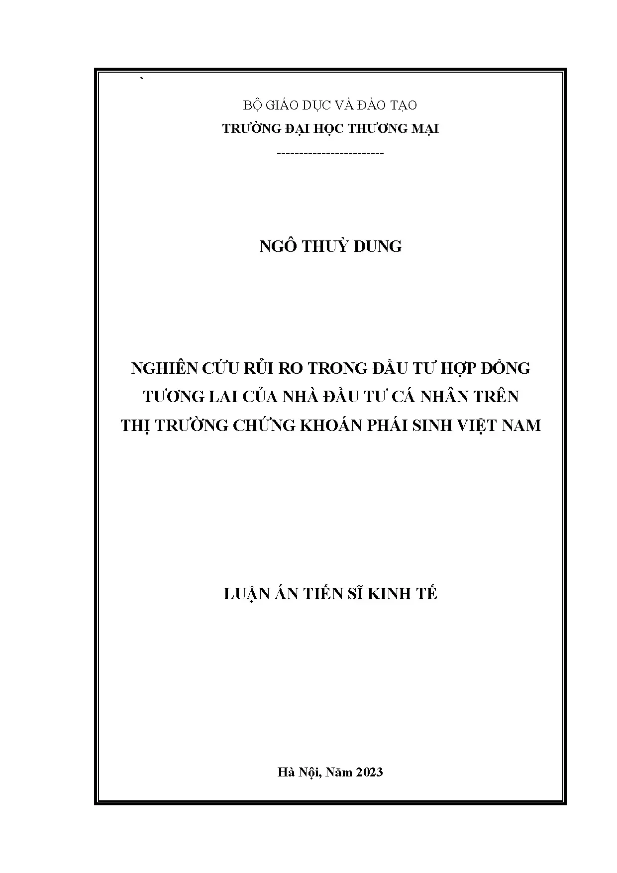 Rủi ro trong đầu tư hợp đồng tương lai