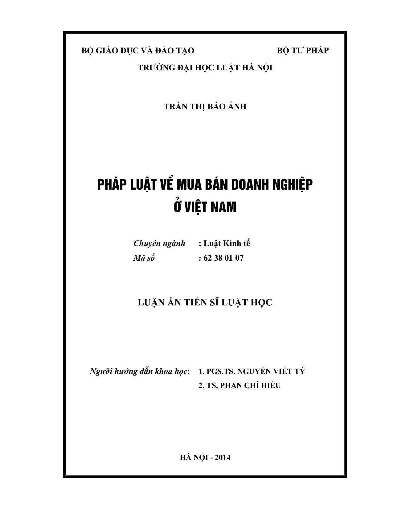 Pháp luật mua bán doanh nghiệp Việt Nam