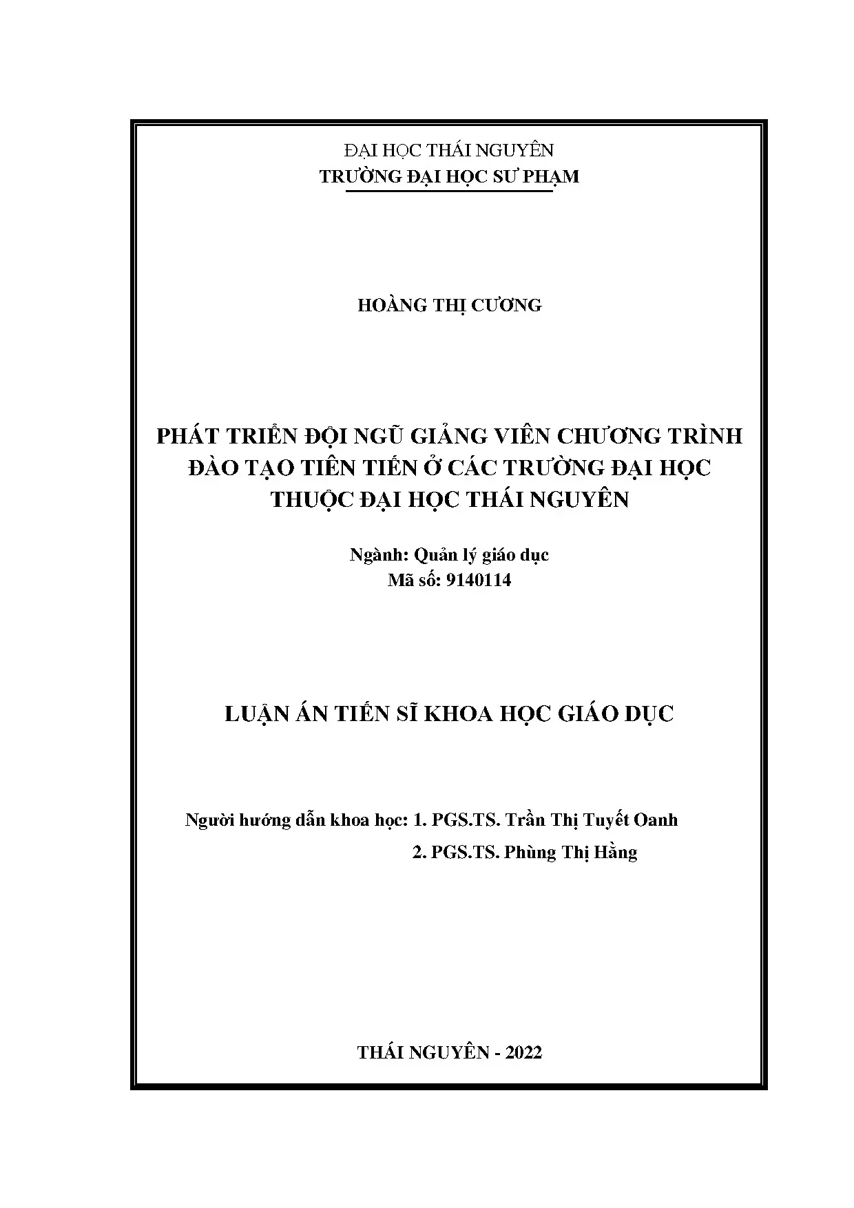 Phát triển đội ngũ giảng viên chương trình tiên tiến