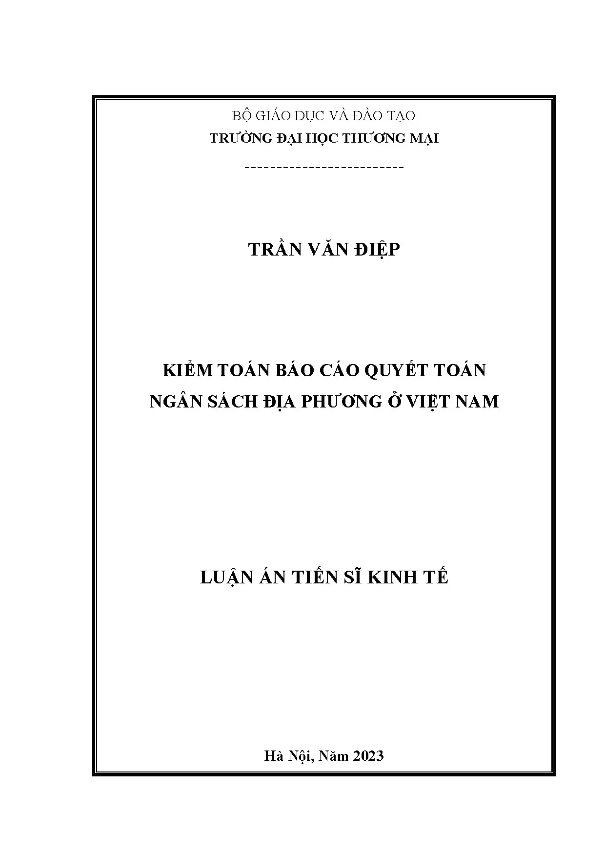 Kiểm toán báo cáo quyết toán ngân sách địa phương