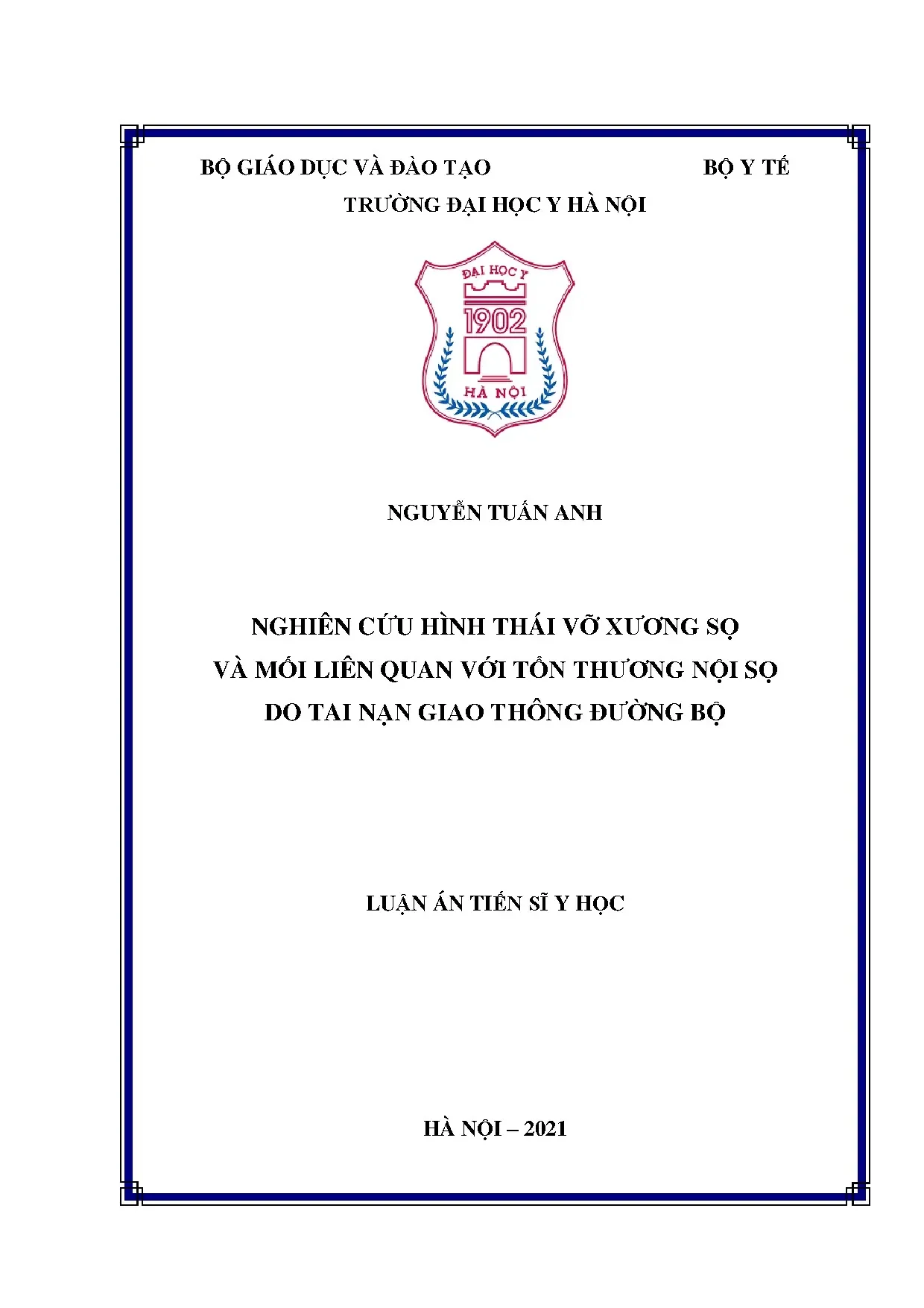 Nghiên cứu vỡ xương sọ và tổn thương nội sọ