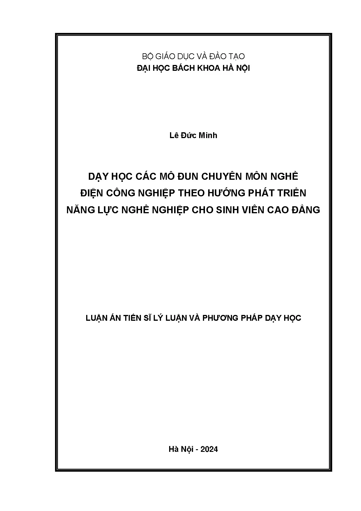 Phát triển năng lực nghề cho sinh viên cao đẳng