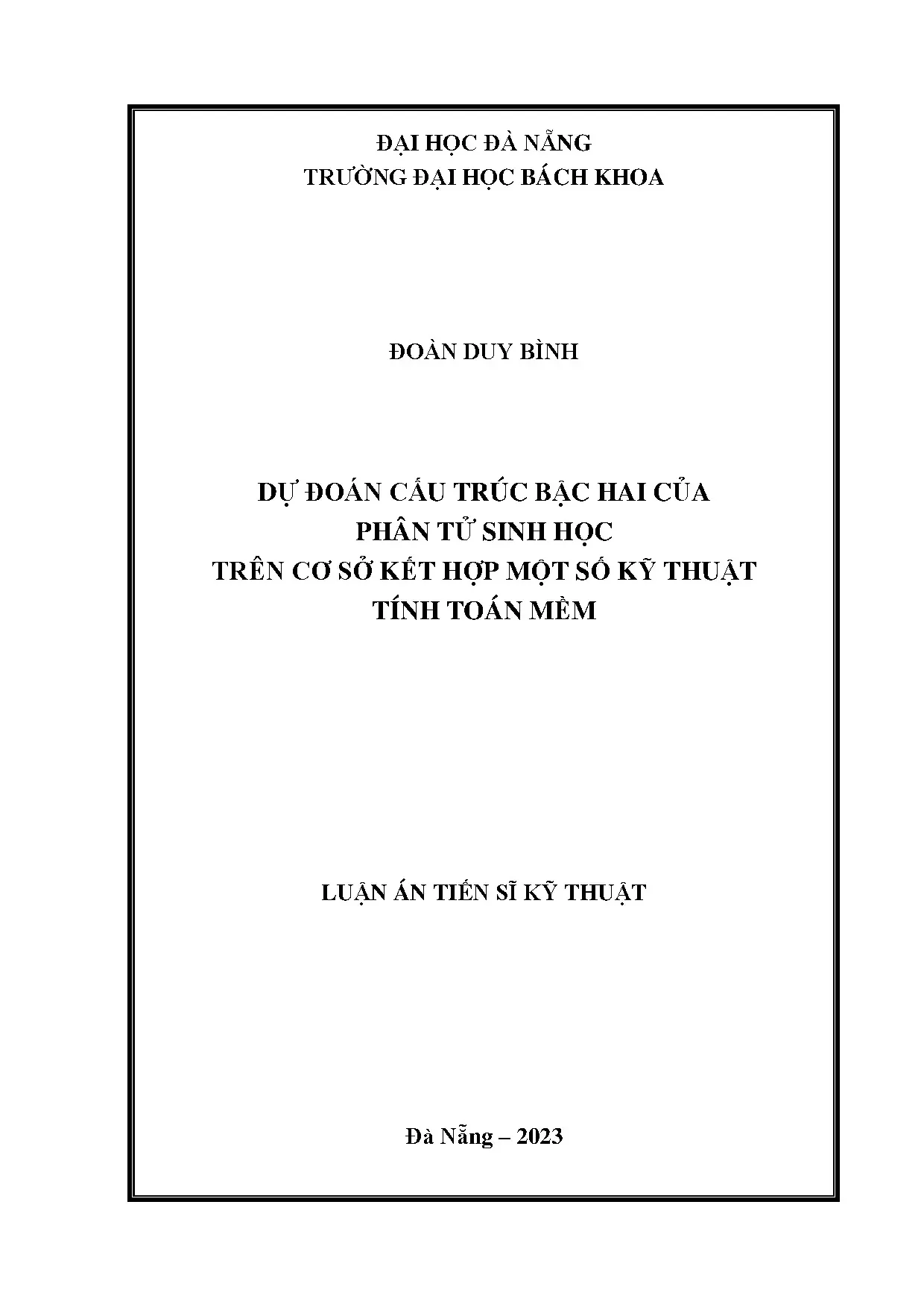 Dự đoán cấu trúc RNA, phân tử sinh học bằng tính toán mềm