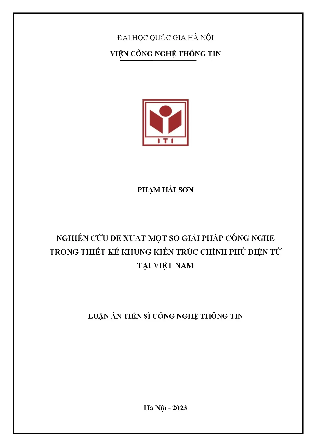Giải pháp CN khung kiến trúc Chính phủ điện tử di động VN