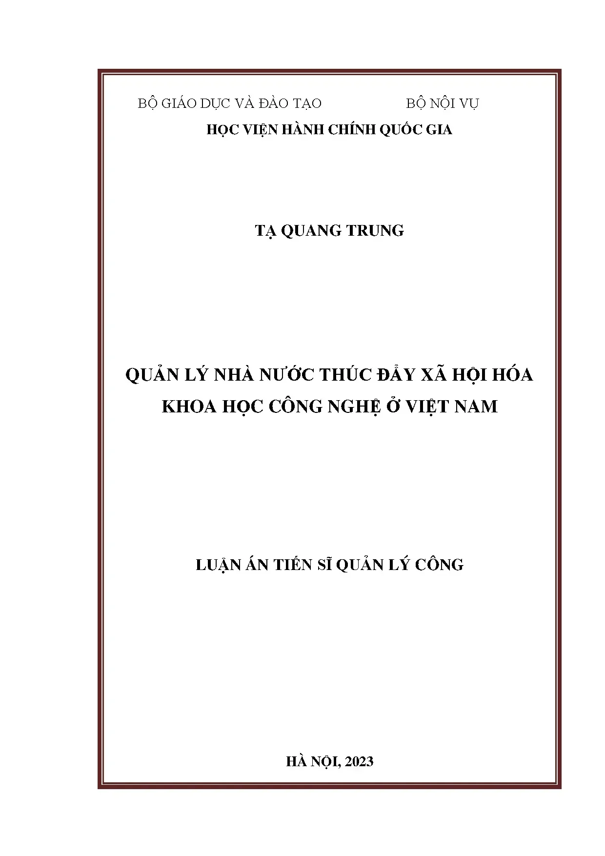 Quản lý nhà nước thúc đẩy xã hội hóa KH&CN ở Việt Nam