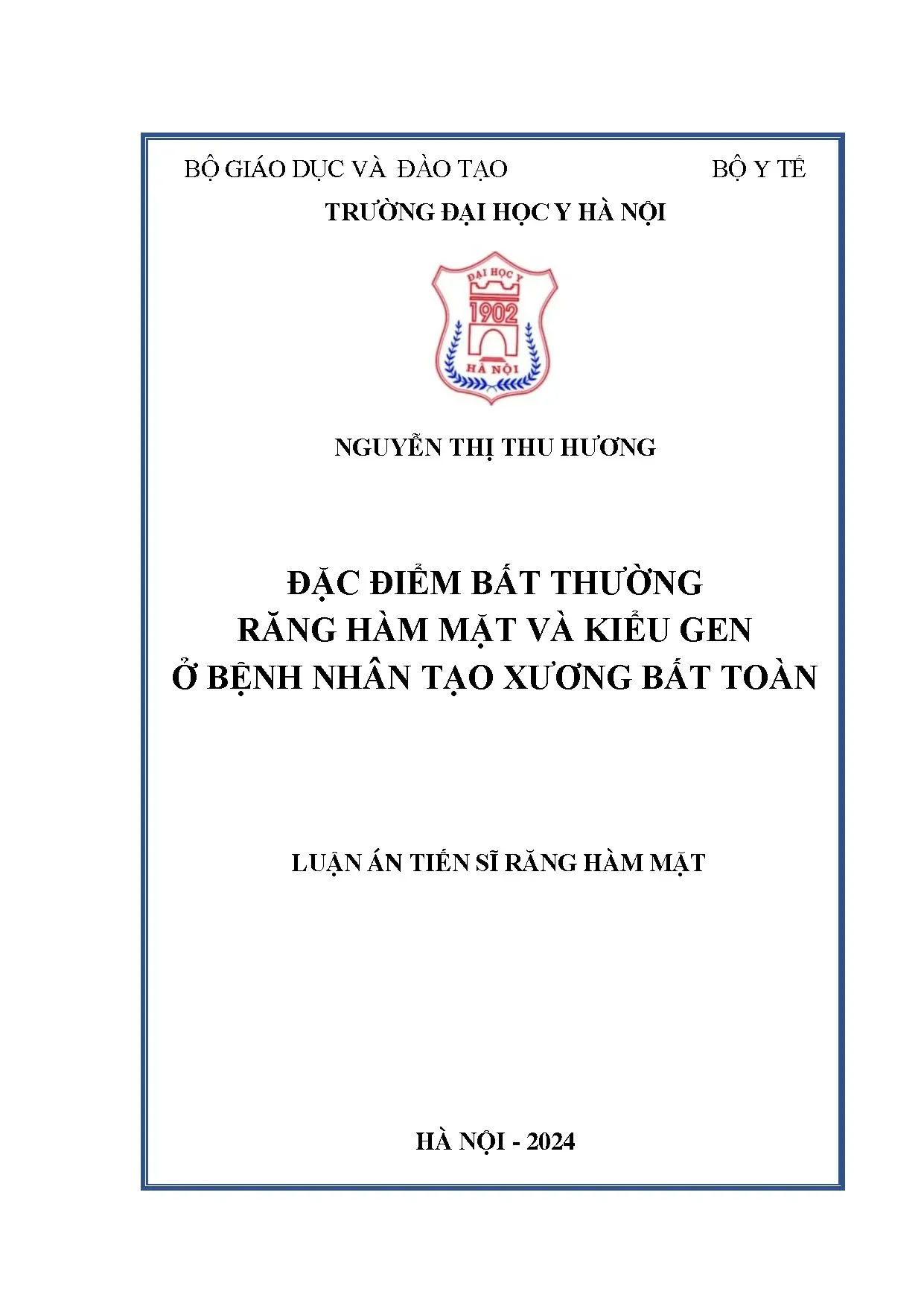 Đặc điểm RHM & kiểu gen ở bệnh nhân tạo xương bất toàn