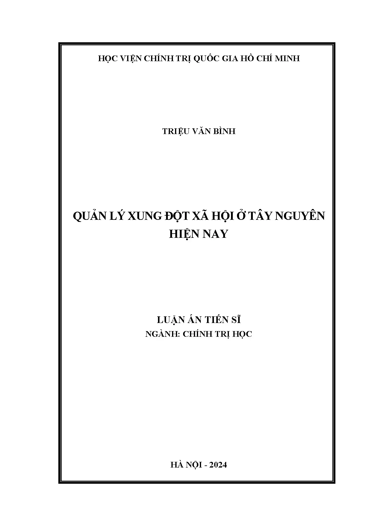 Quản lý xung đột xã hội tại Tây Nguyên: Thực trạng & Giải pháp