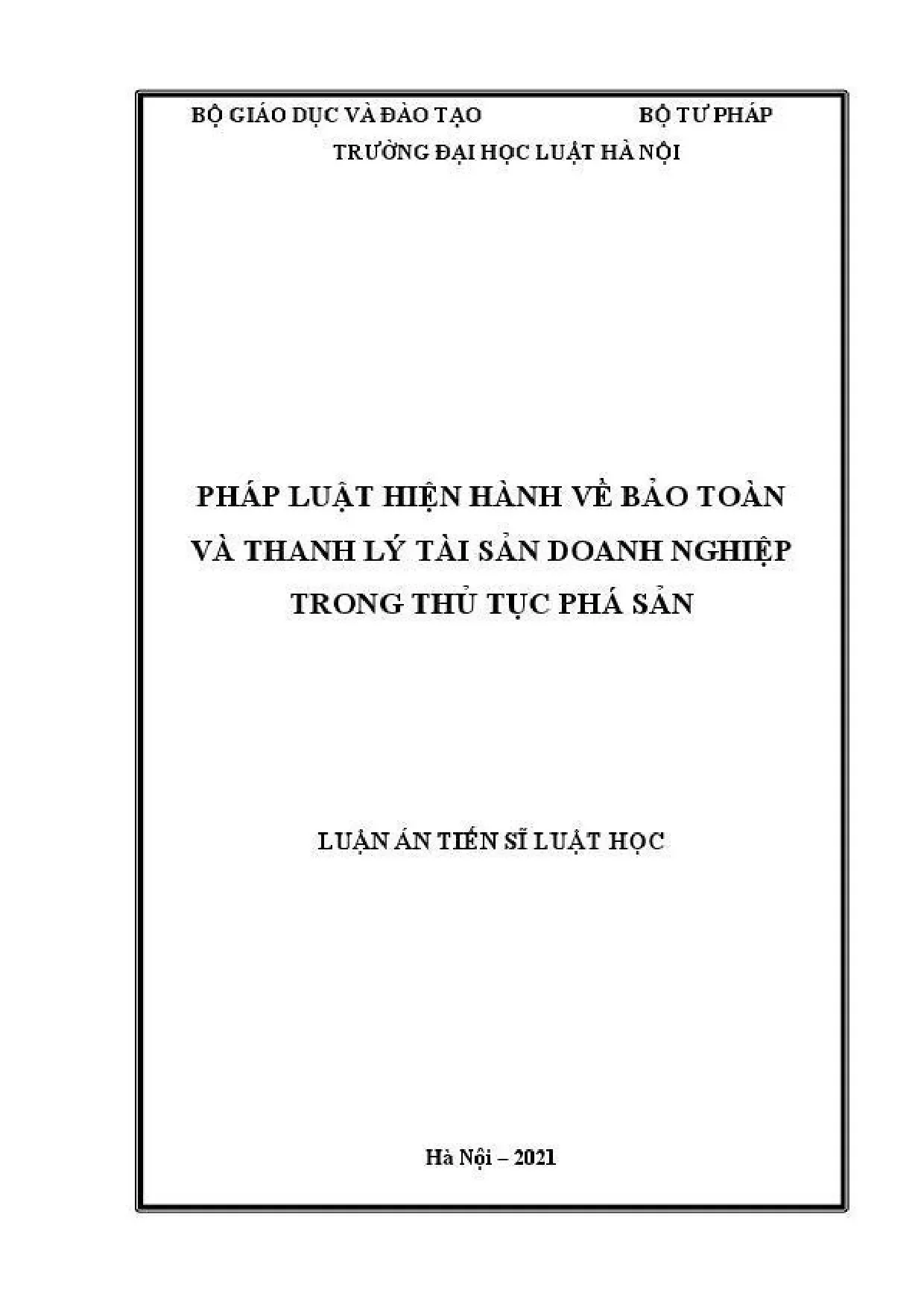 Pháp luật hiện hành: Bảo toàn, thanh lý tài sản DN phá sản
