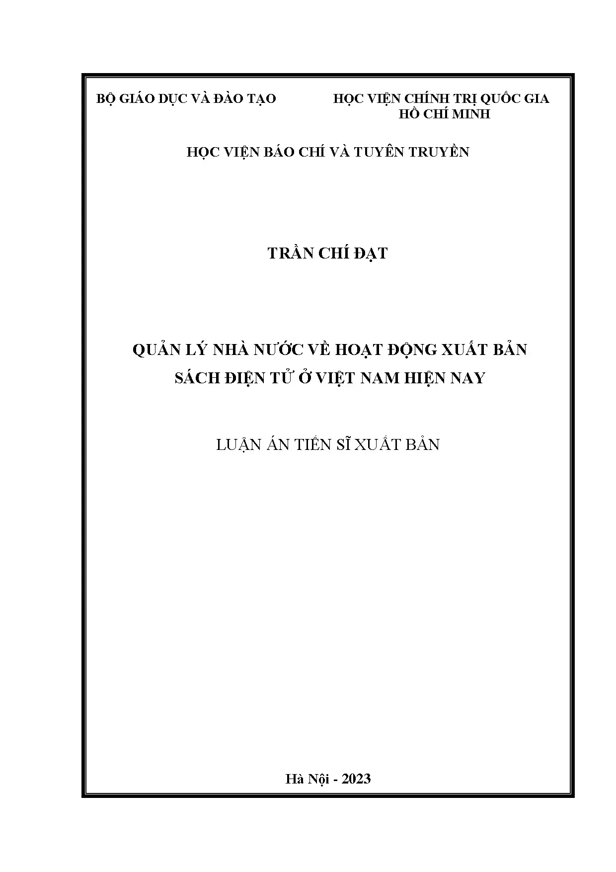 Quản lý nhà nước xuất bản sách điện tử ở Việt Nam