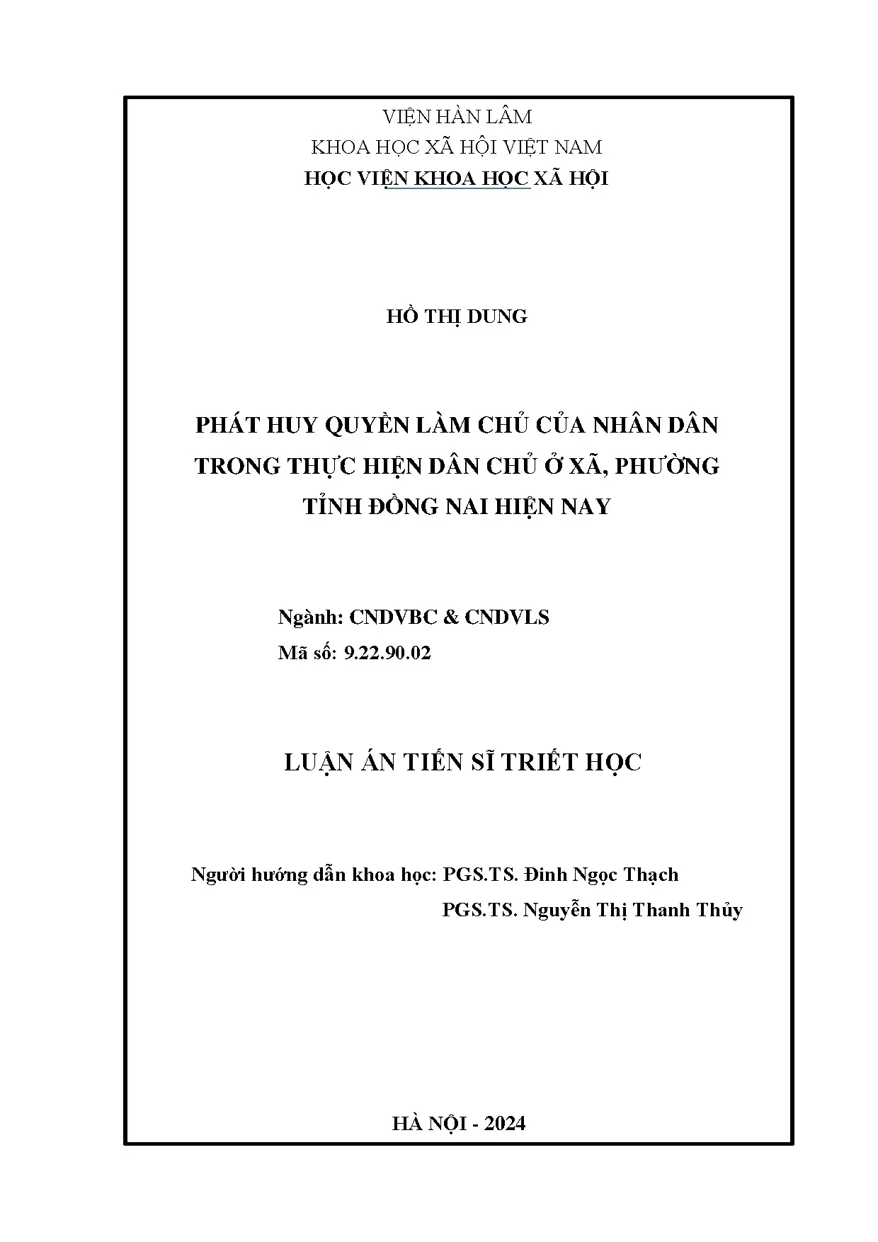Phát huy quyền làm chủ nhân dân trong thực hiện dân chủ Đồng Nai