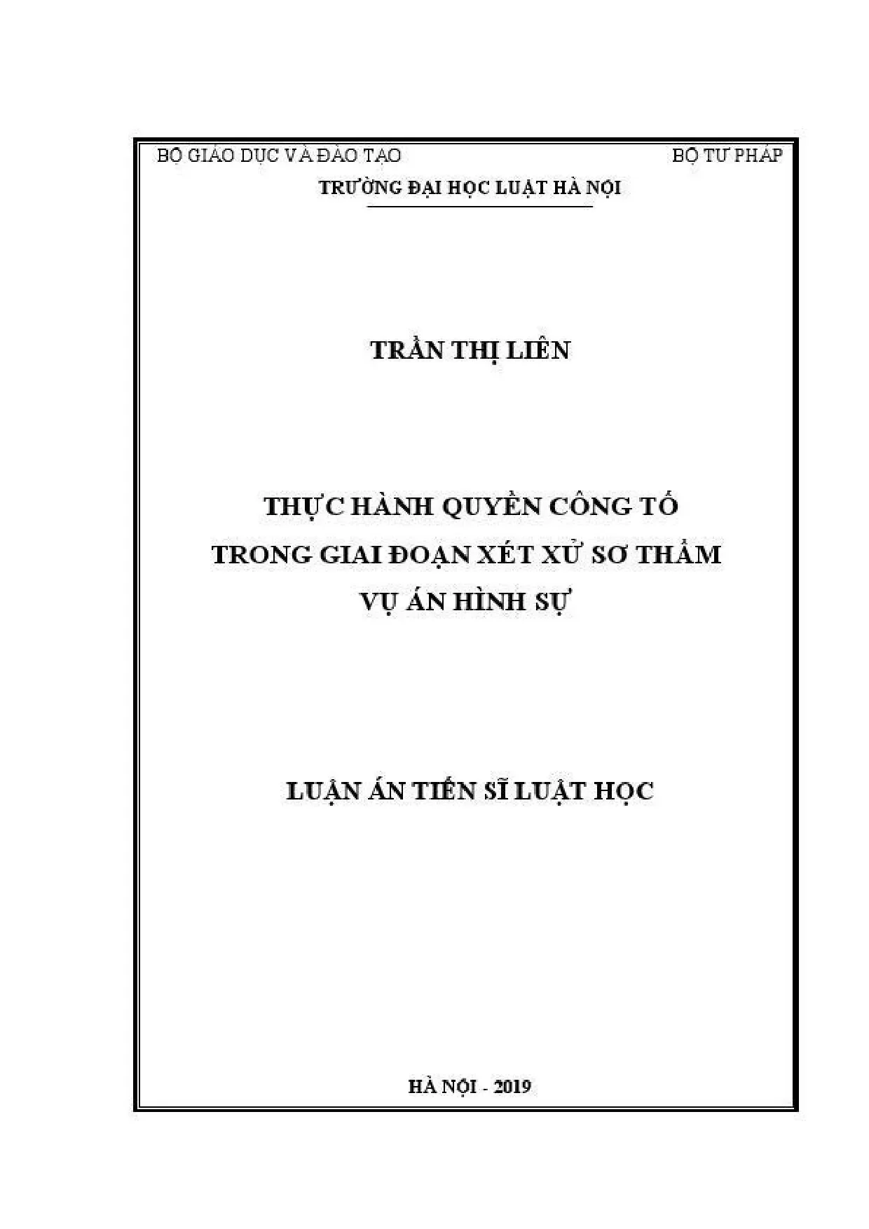 Thực hành quyền công tố xét xử sơ thẩm vụ án hình sự