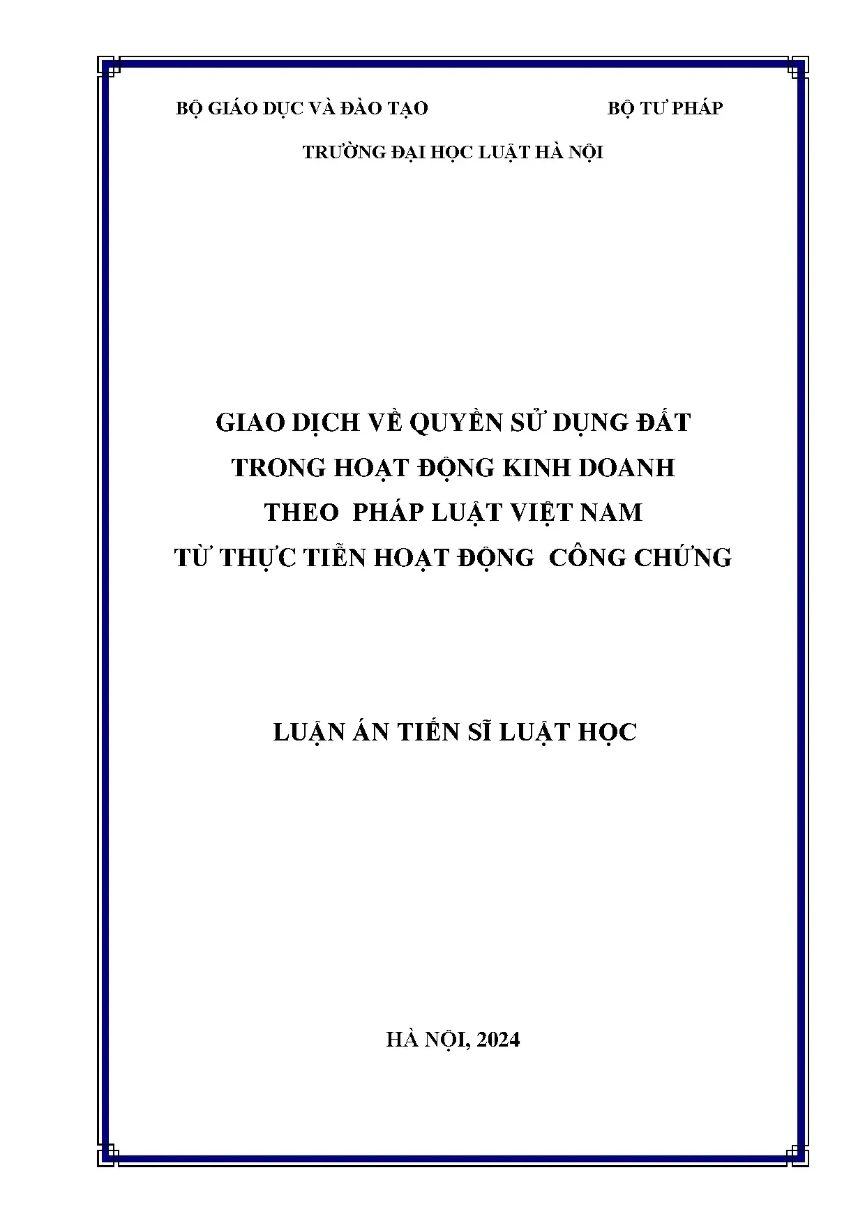 Giao dịch quyền sử dụng đất trong kinh doanh và công chứng VN