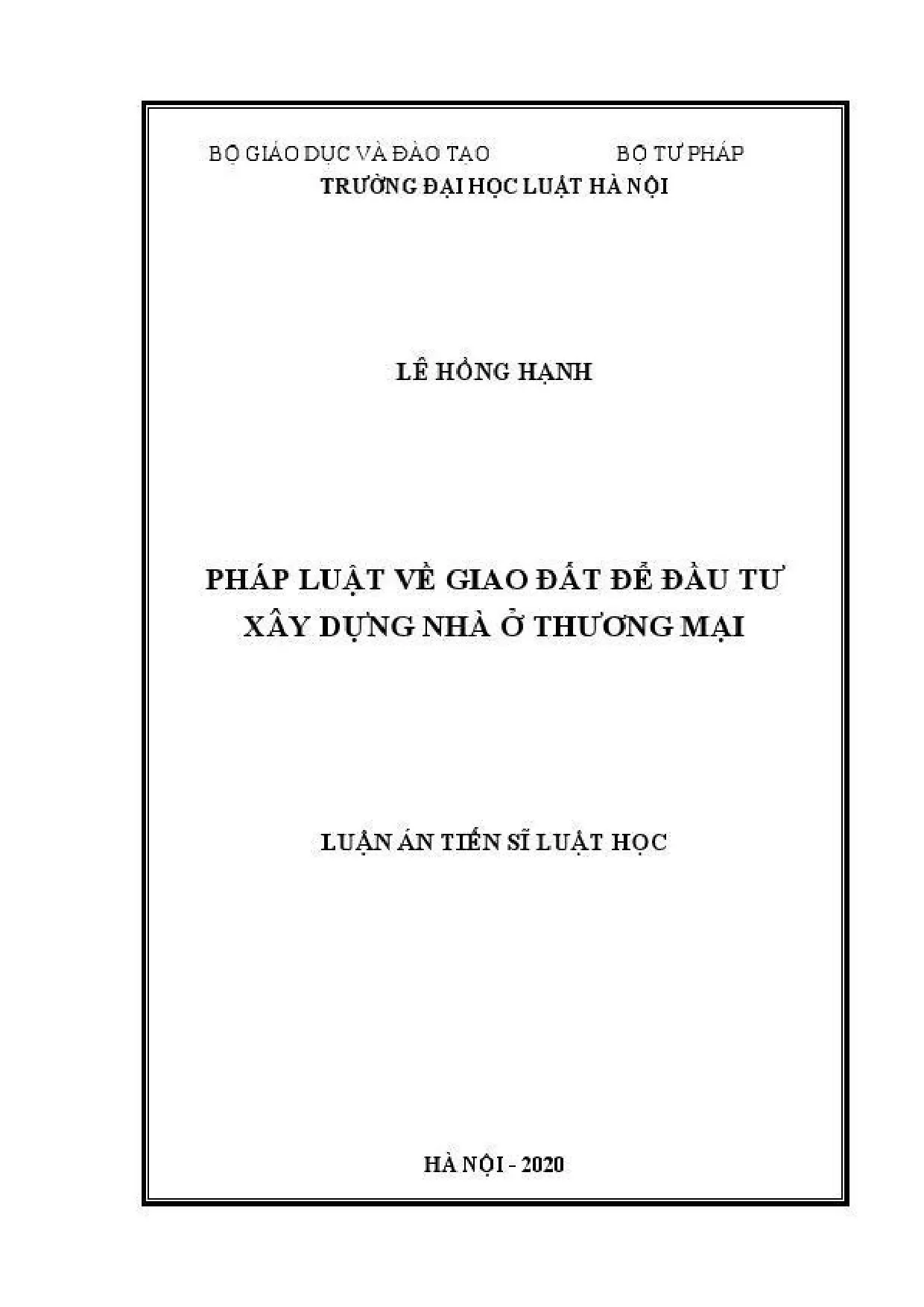 Pháp luật giao đất đầu tư xây nhà ở thương mại tại Việt Nam