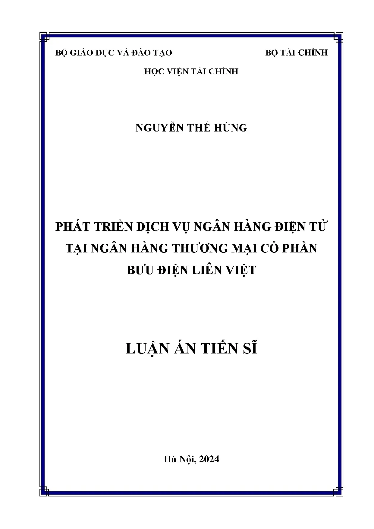 Phát triển dịch vụ ngân hàng điện tử tại LienVietPostBank