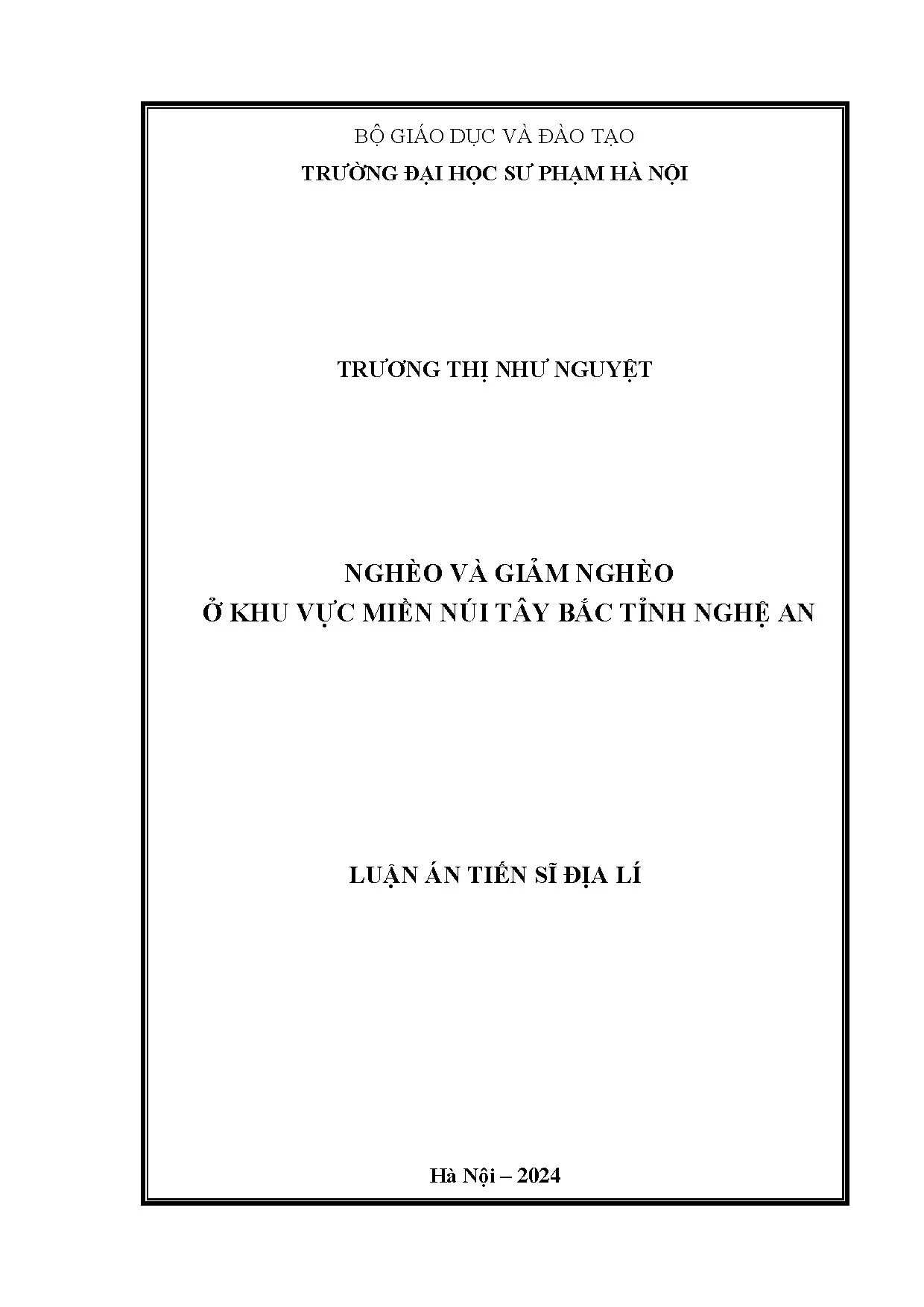 Giảm nghèo ở miền núi Tây Bắc tỉnh Nghệ An