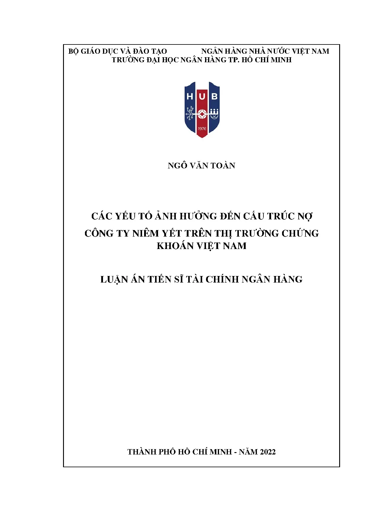 Yếu tố ảnh hưởng cấu trúc nợ công ty niêm yết Việt Nam