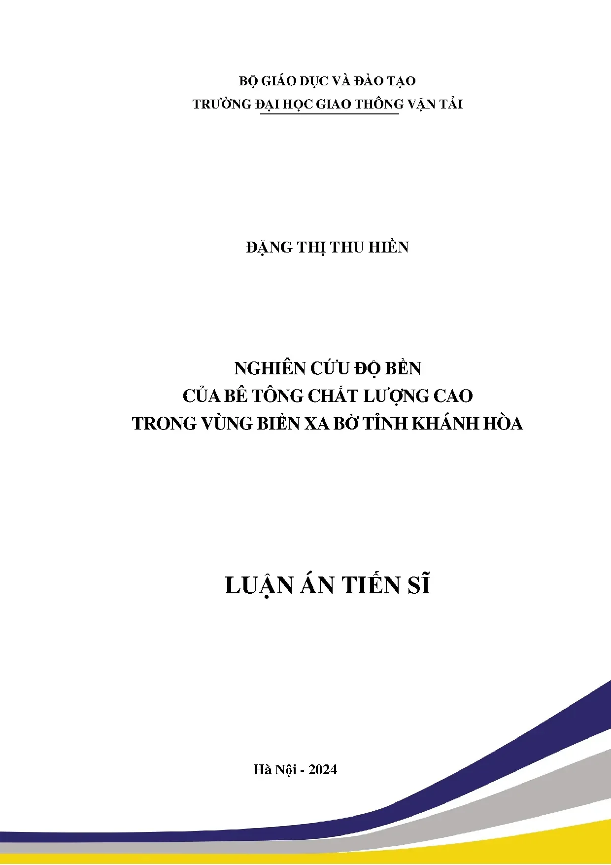 Nghiên cứu độ bền bê tông HPC tại biển xa bờ Khánh Hòa