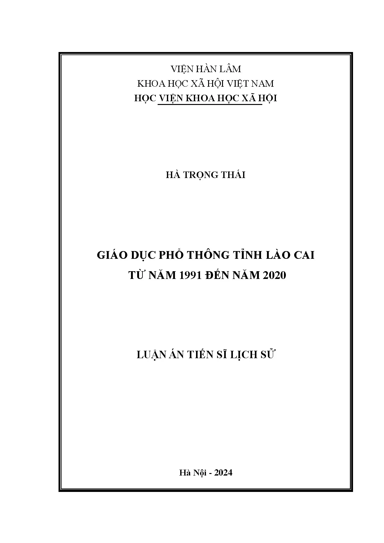 Giáo dục phổ thông Lào Cai: Quá trình phát triển 1991-2020