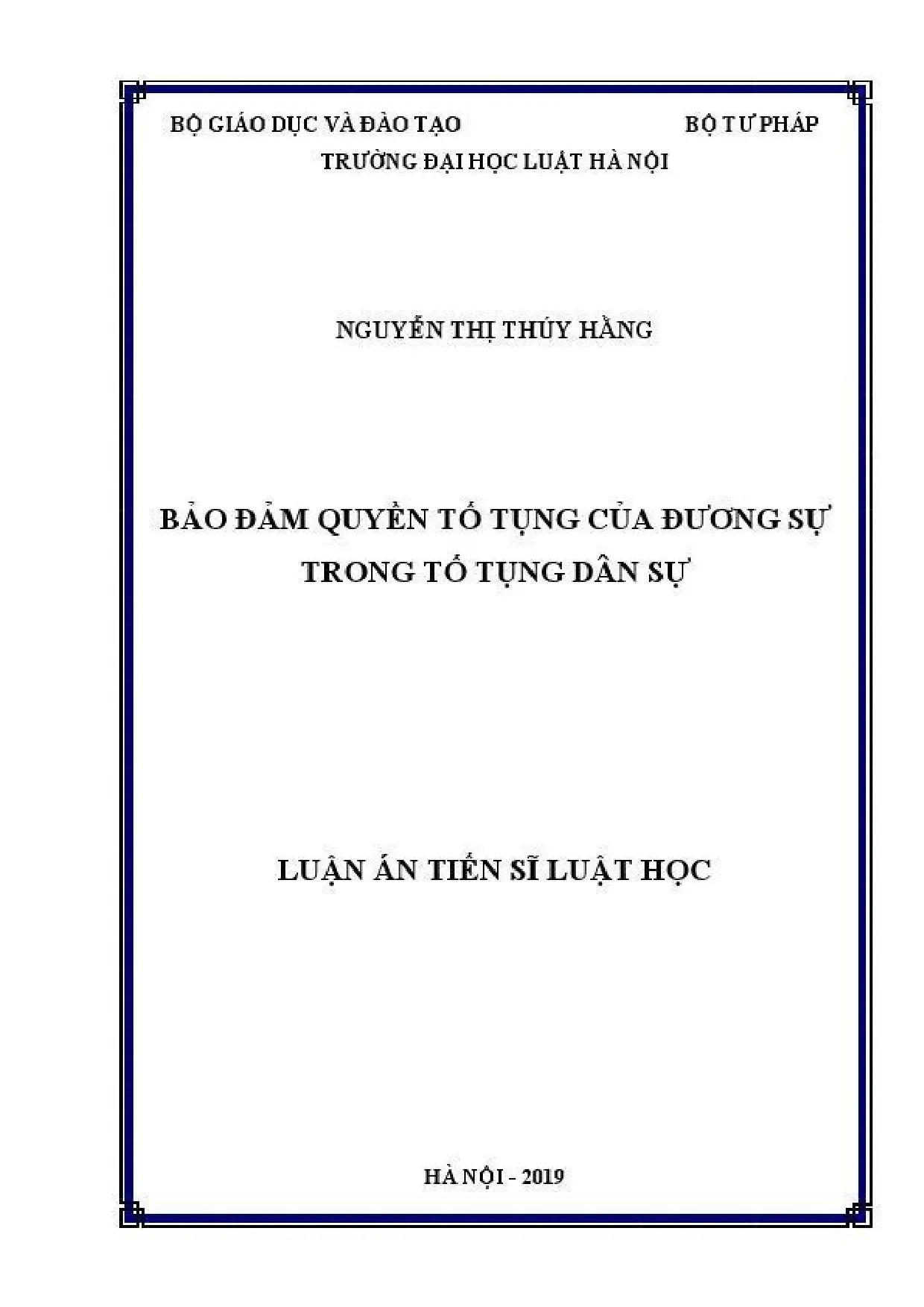 Bảo đảm quyền tố tụng đương sự trong tố tụng dân sự