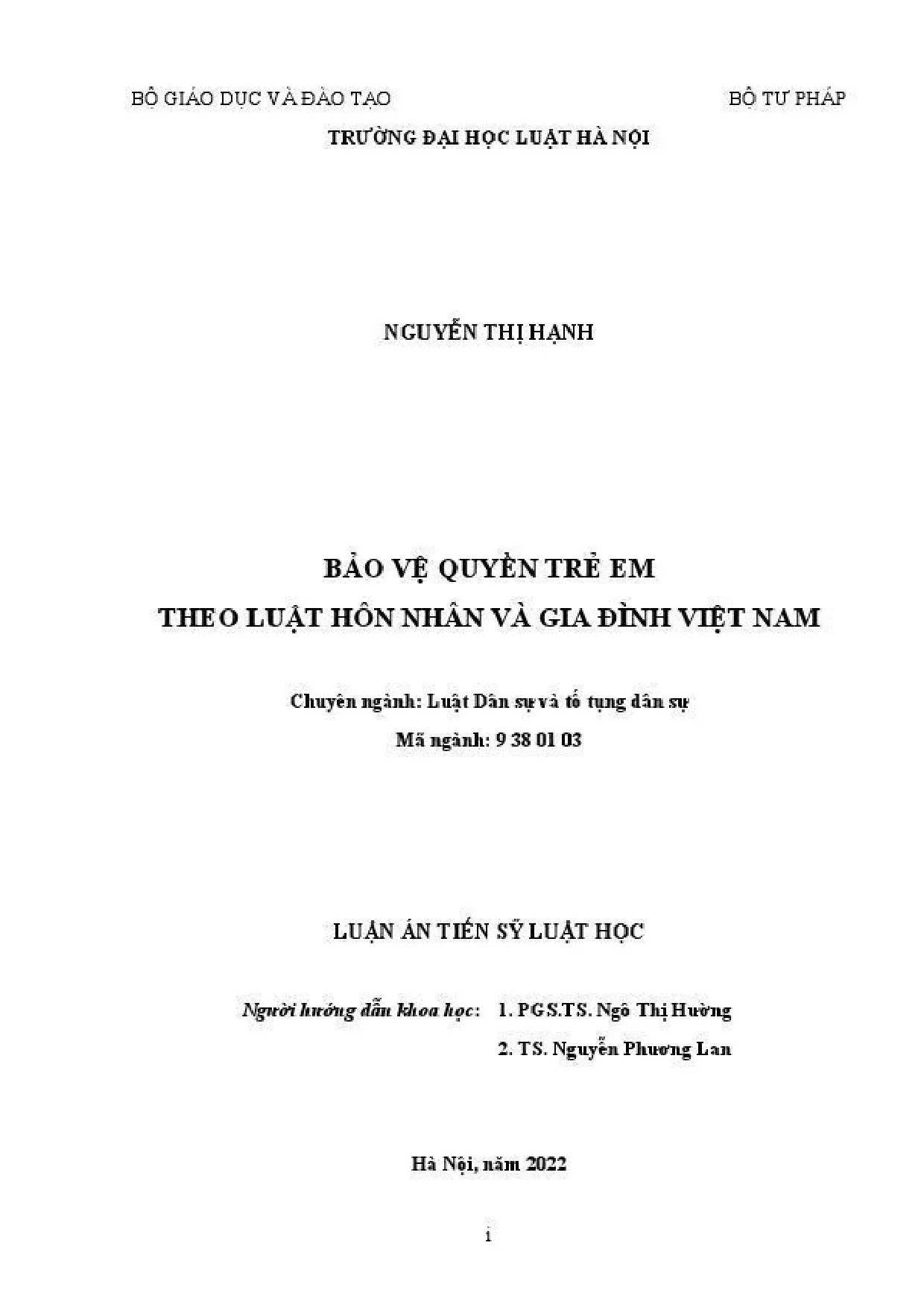 Bảo vệ quyền trẻ em theo Luật Hôn nhân & Gia đình Việt Nam