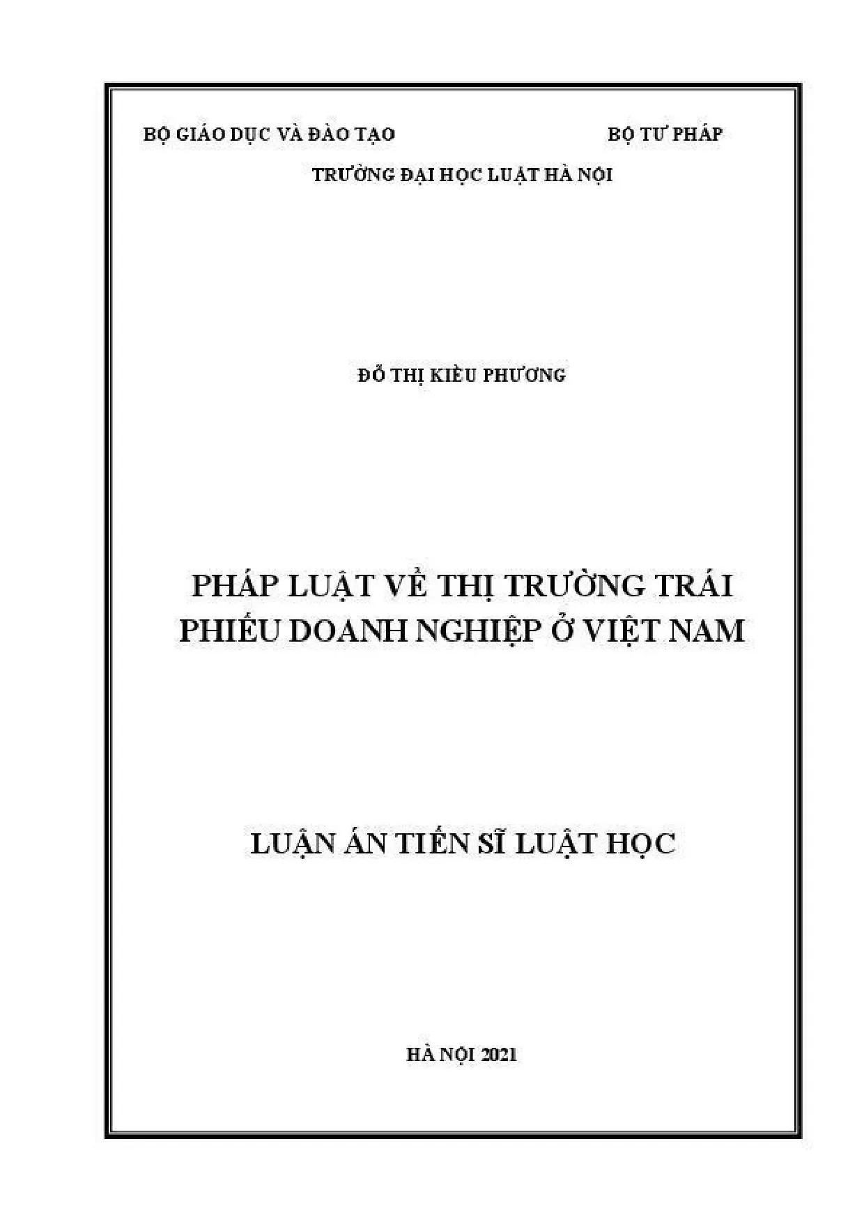 Pháp luật về thị trường trái phiếu doanh nghiệp ở Việt Nam