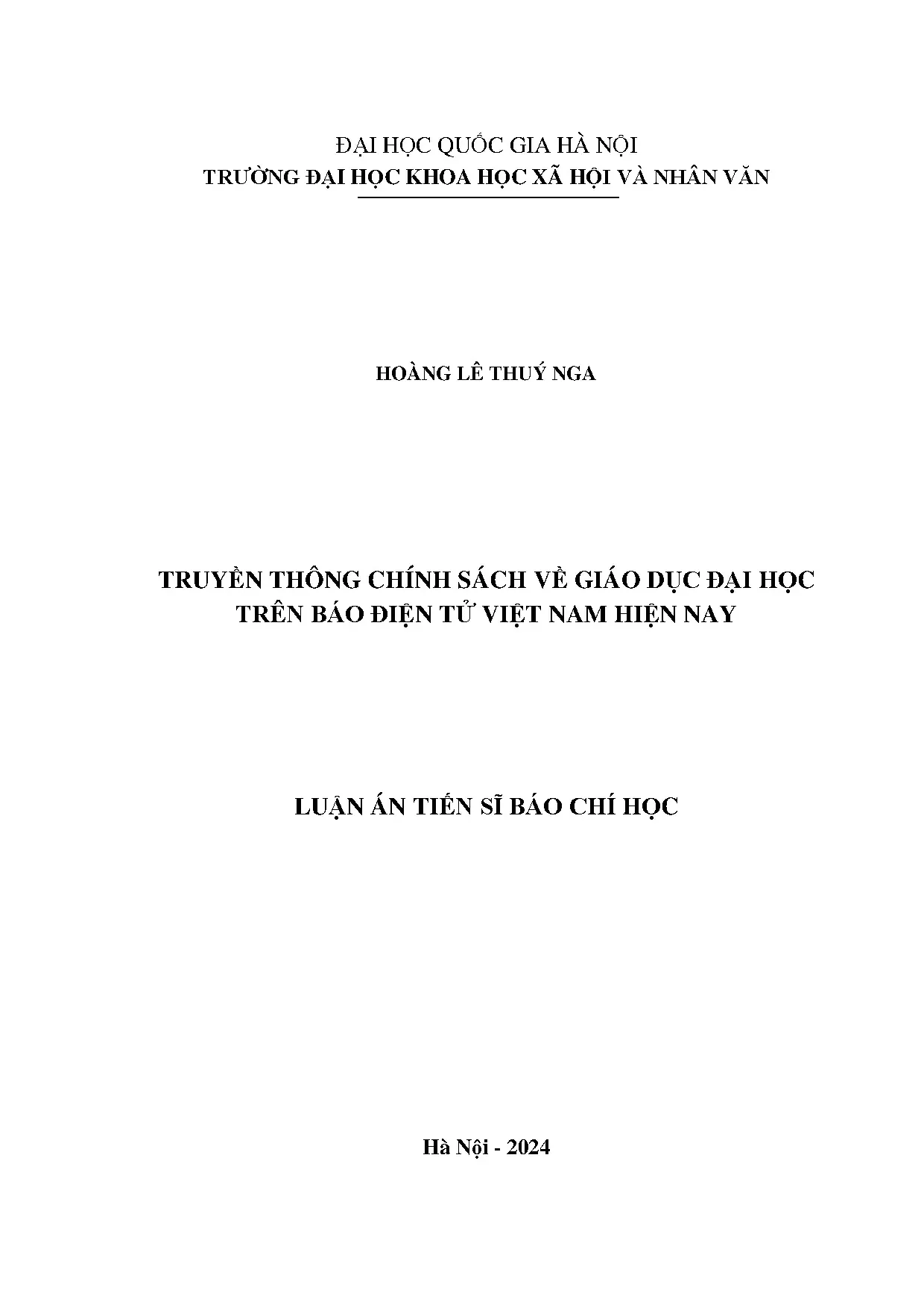 Truyền thông chính sách giáo dục đại học trên báo điện tử VN