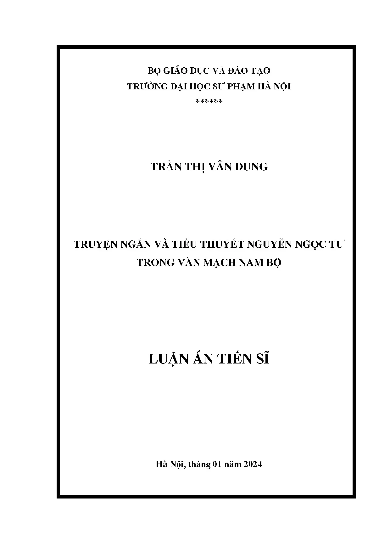 Nghiên cứu truyện ngắn, tiểu thuyết Nguyễn Ngọc Tư trong văn mạch Nam Bộ