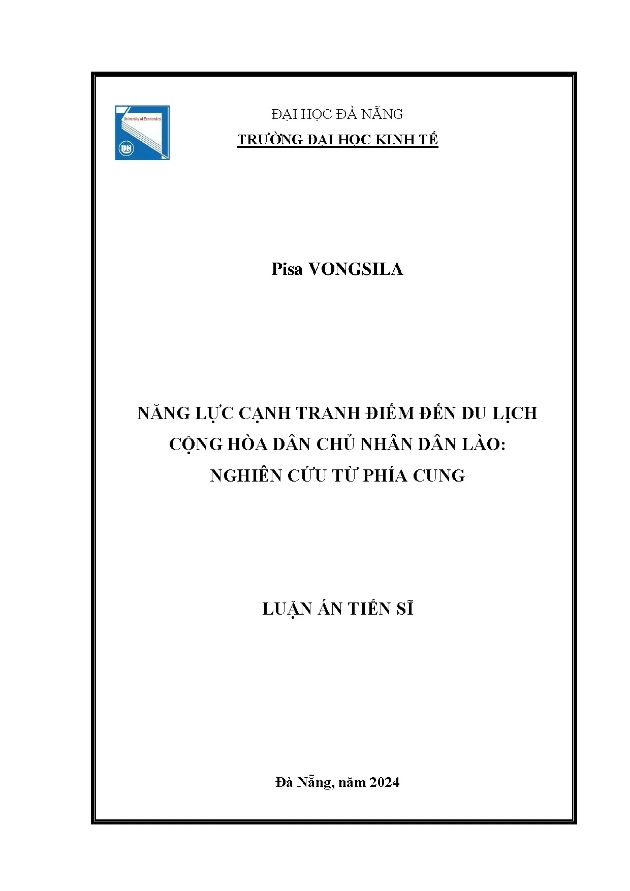 Năng lực cạnh tranh điểm đến du lịch Lào: Nghiên cứu từ cung