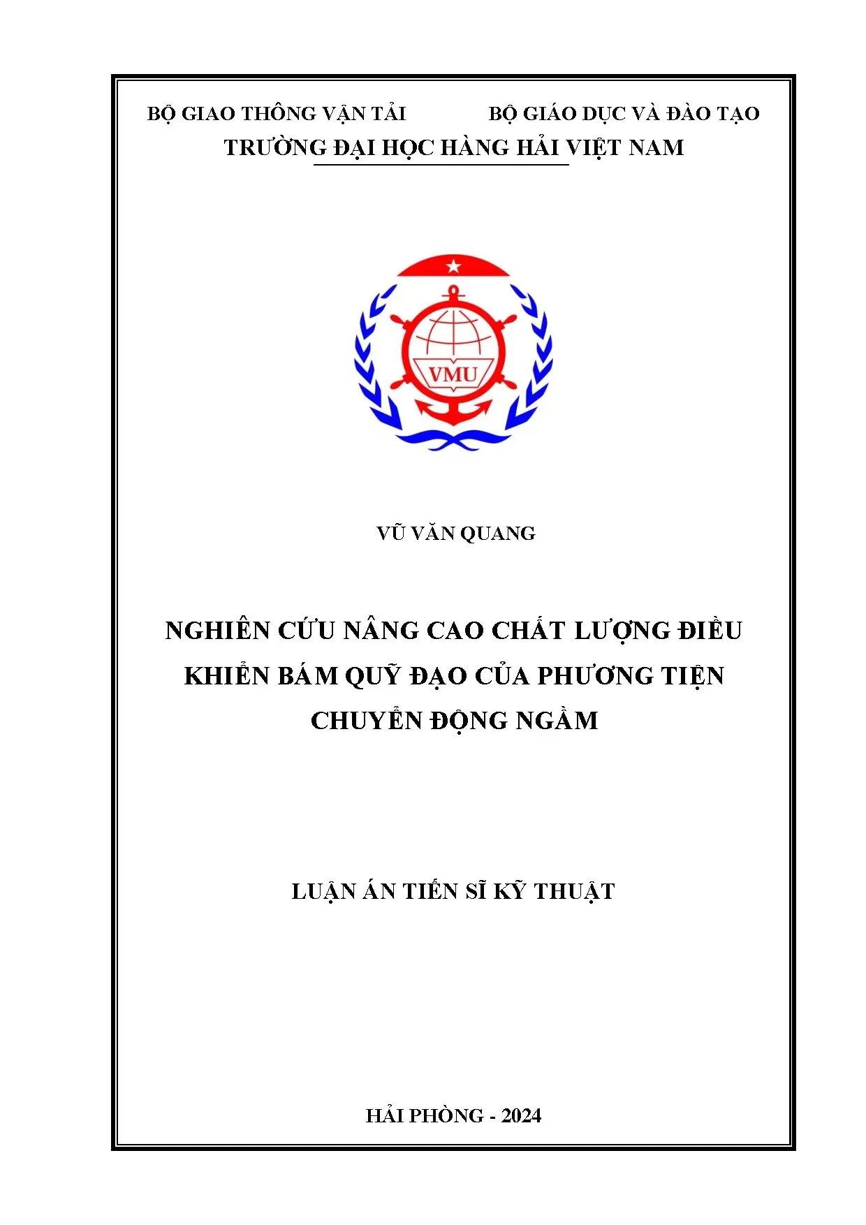 Nâng cao chất lượng điều khiển bám quỹ đạo phương tiện ngầm