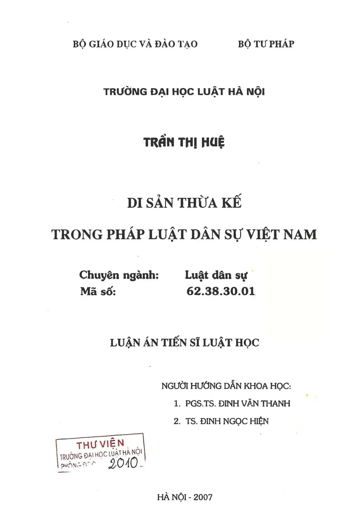 Di sản thừa kế trong pháp luật dân sự Việt Nam