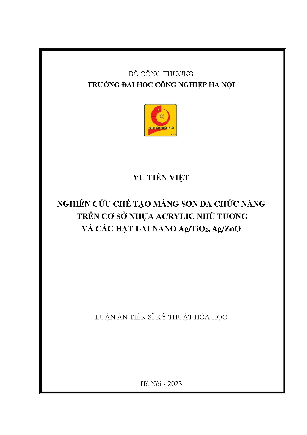 Chế tạo màng sơn đa chức năng từ nhựa acrylic
