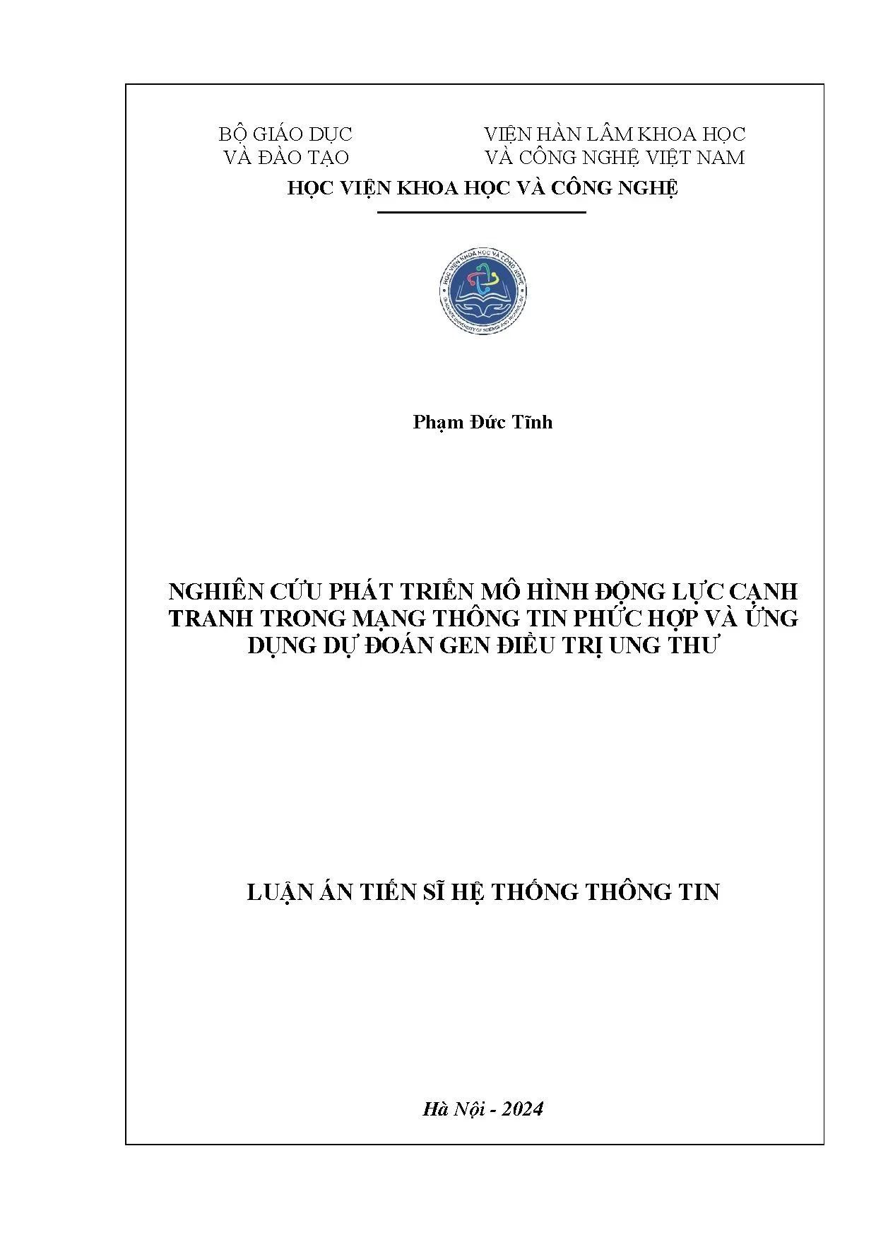 Mô hình động lực cạnh tranh trong điều trị ung thư