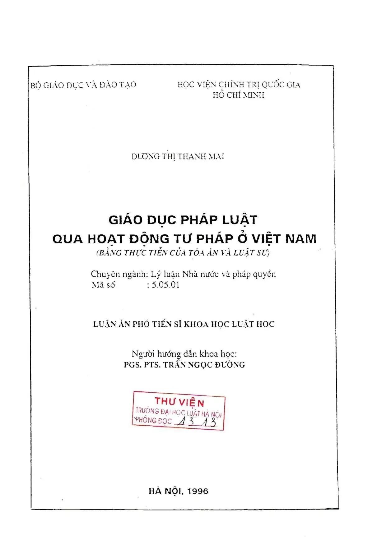 Giáo dục pháp luật qua tư pháp Việt Nam: Tòa án, Luật sư